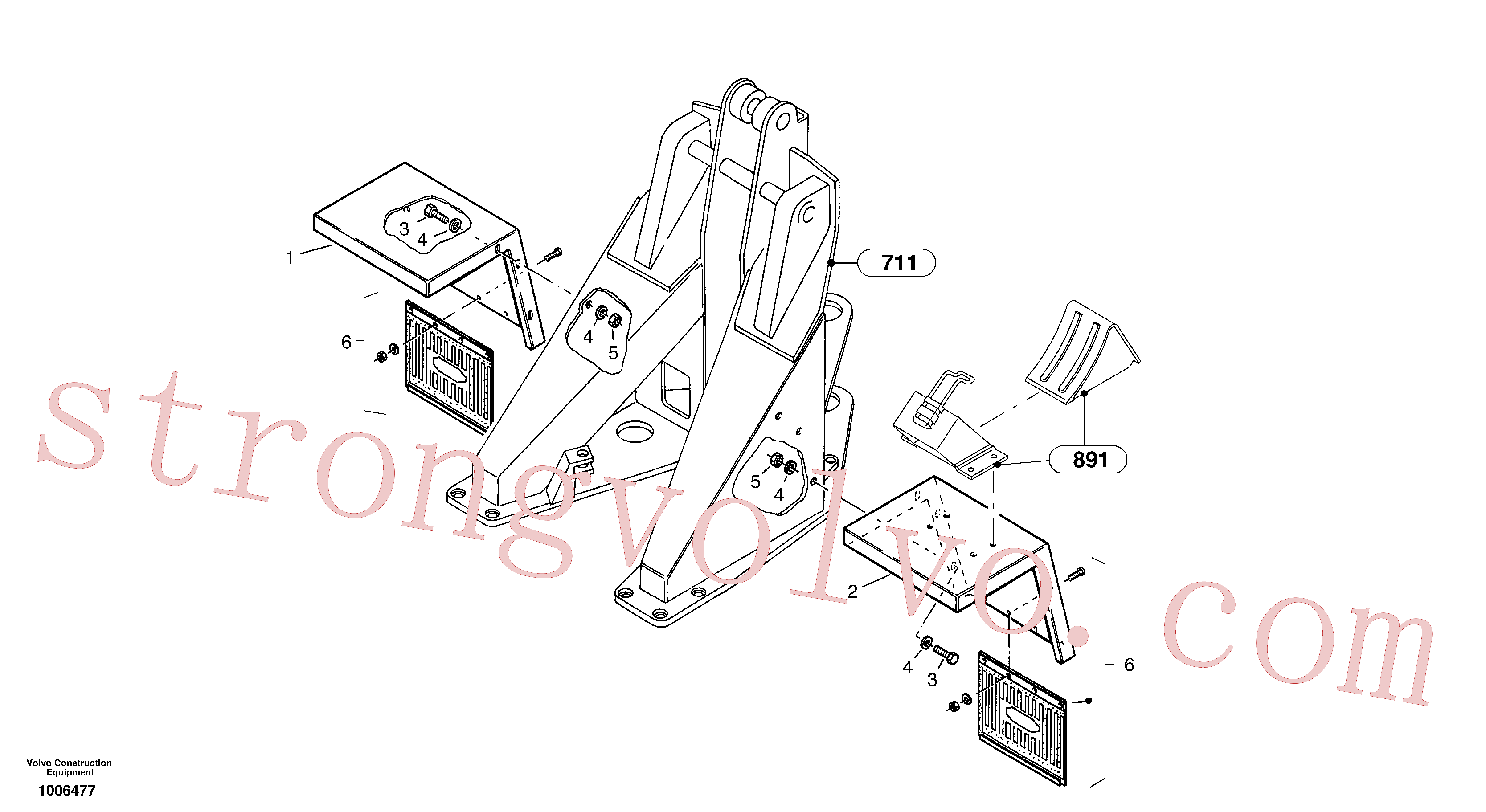 VOE13949523 Volvo Pára-lamas dianteiro(1006477 Montagem)
