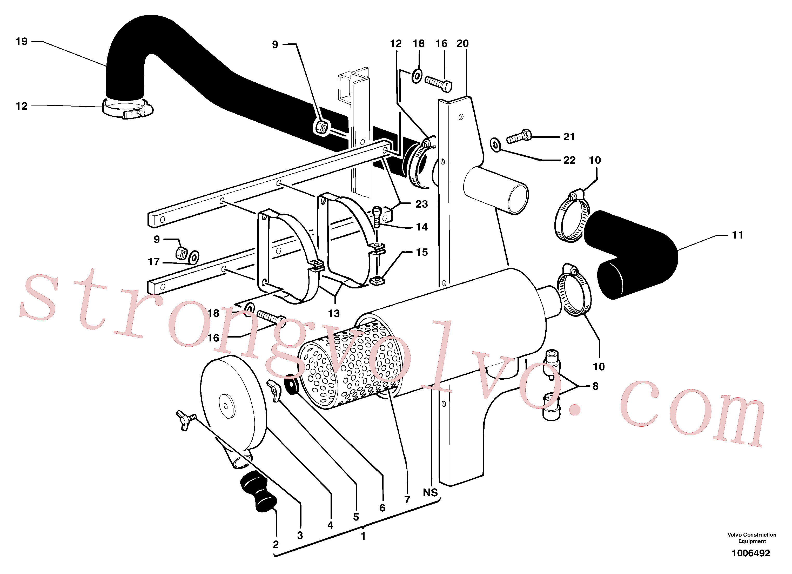 PJ4380030 Volvo Filtro de ar(1006492 Montagem)