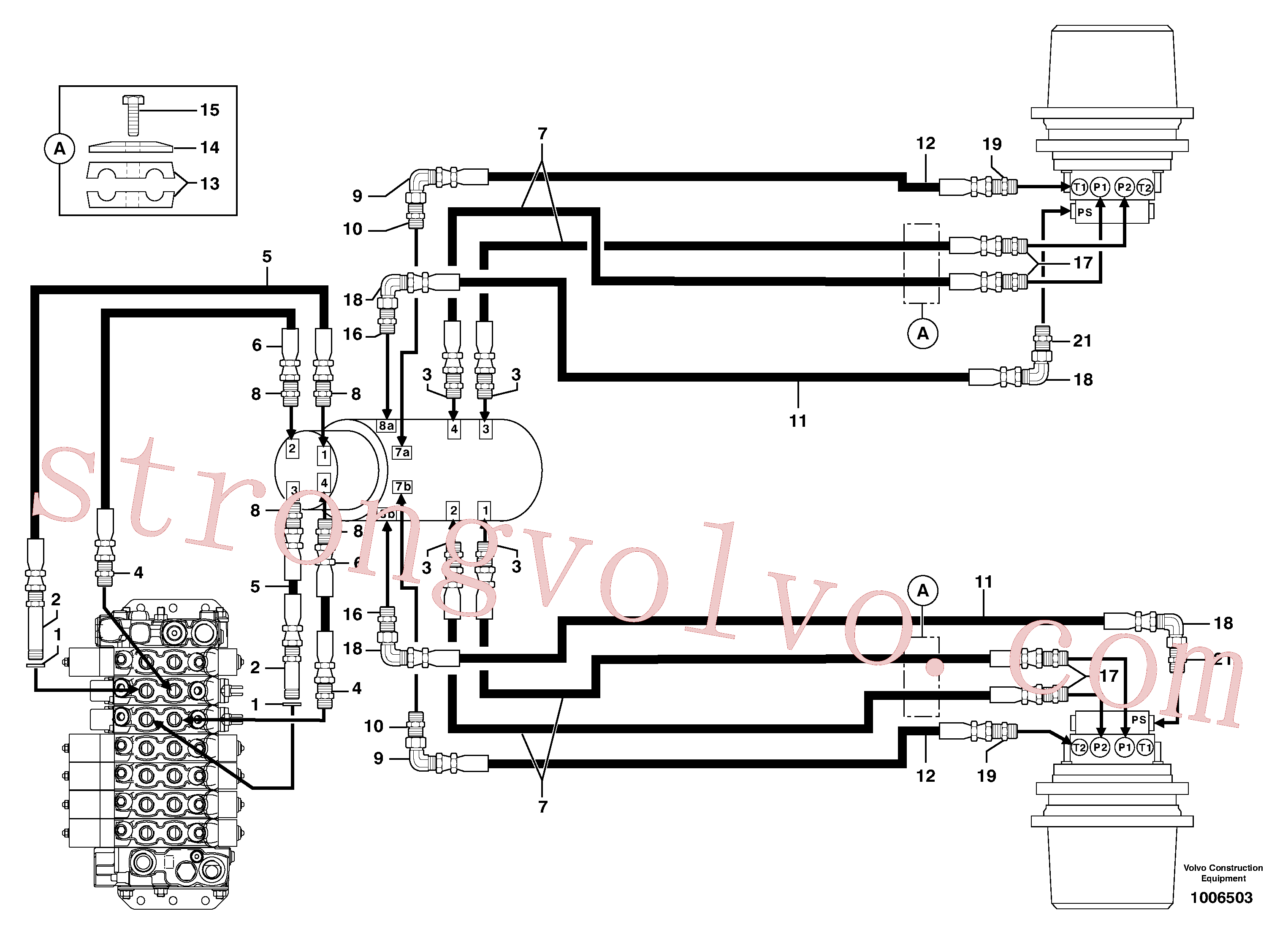 PJ4196038 Volvo Circuito hidráulico (curso)(1006503 Montagem)