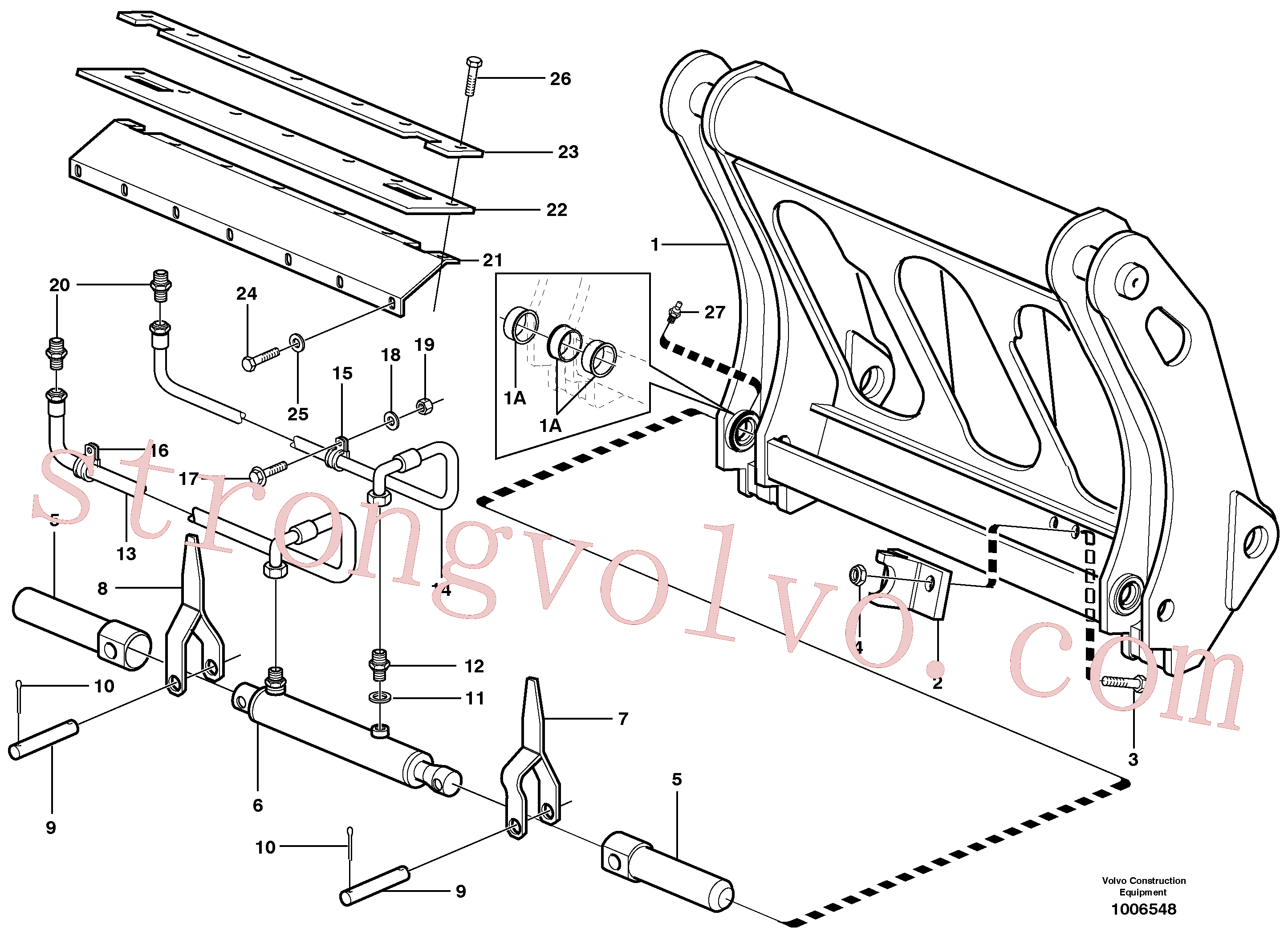 VOE957083 Niple Volvo escavadeira