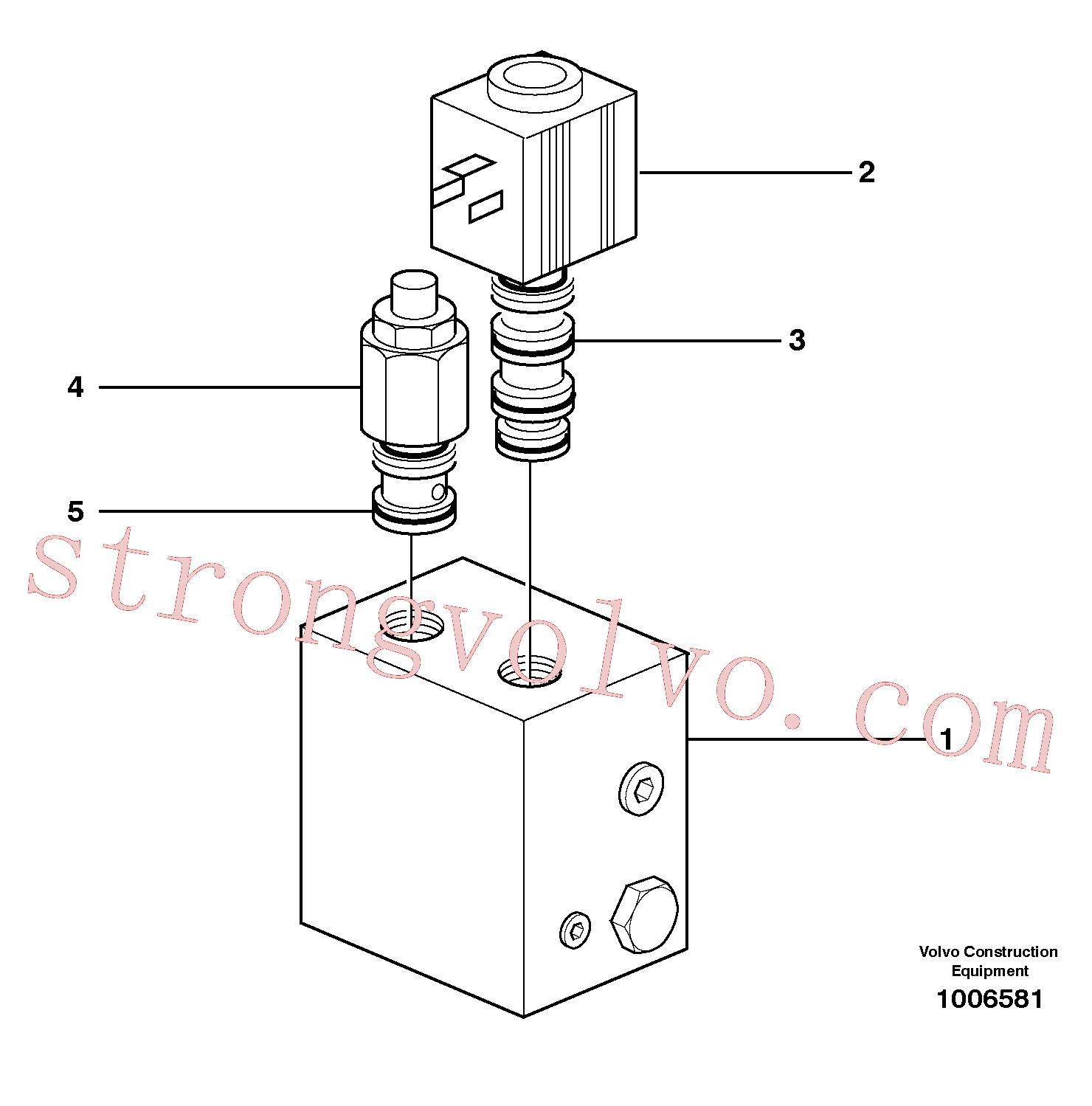 VOE11707714 Volvo Válvula(1006581 Montagem)