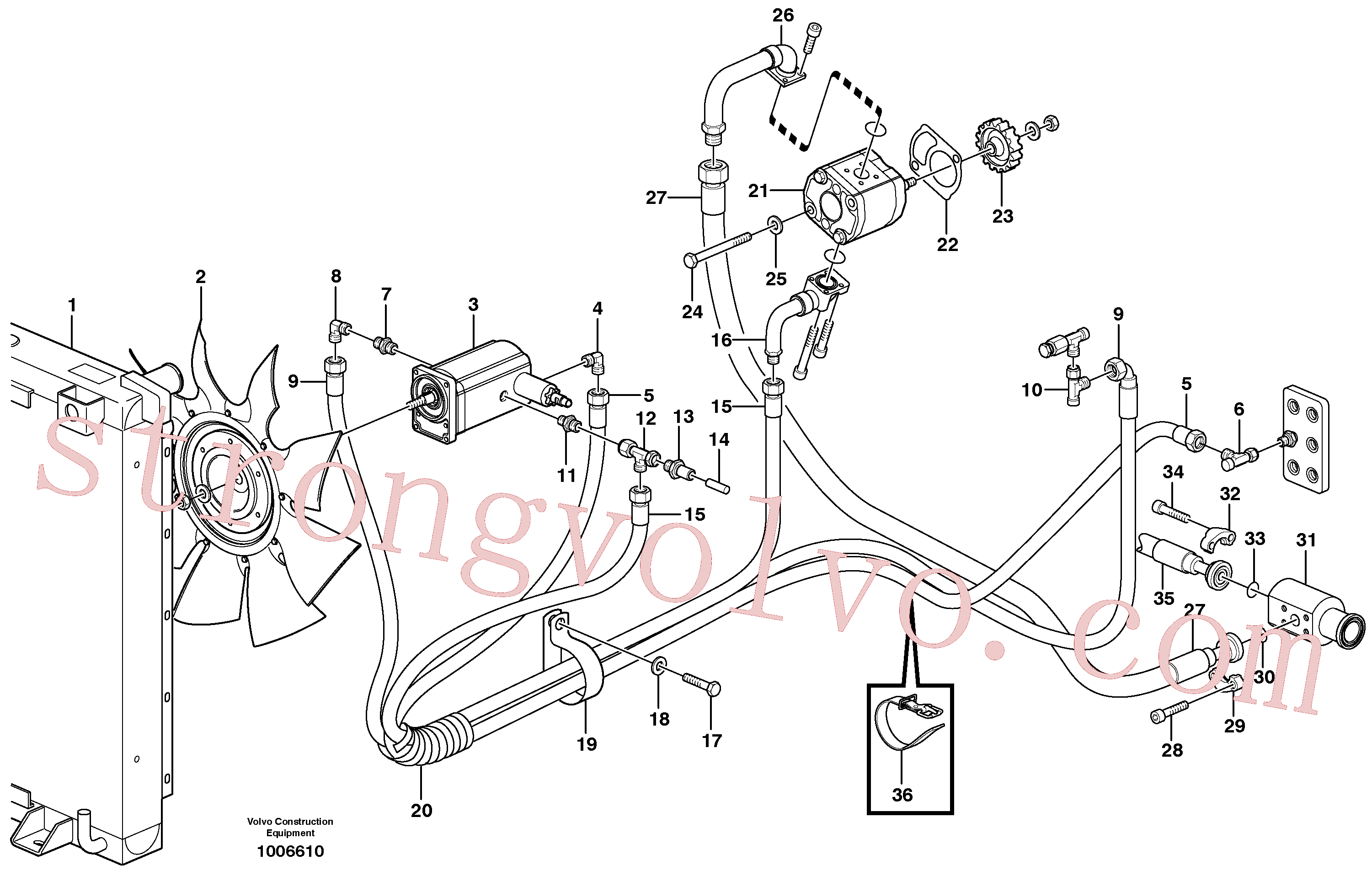 China Made VOE14370248 Niple Volvo Acessórios para escavadeira