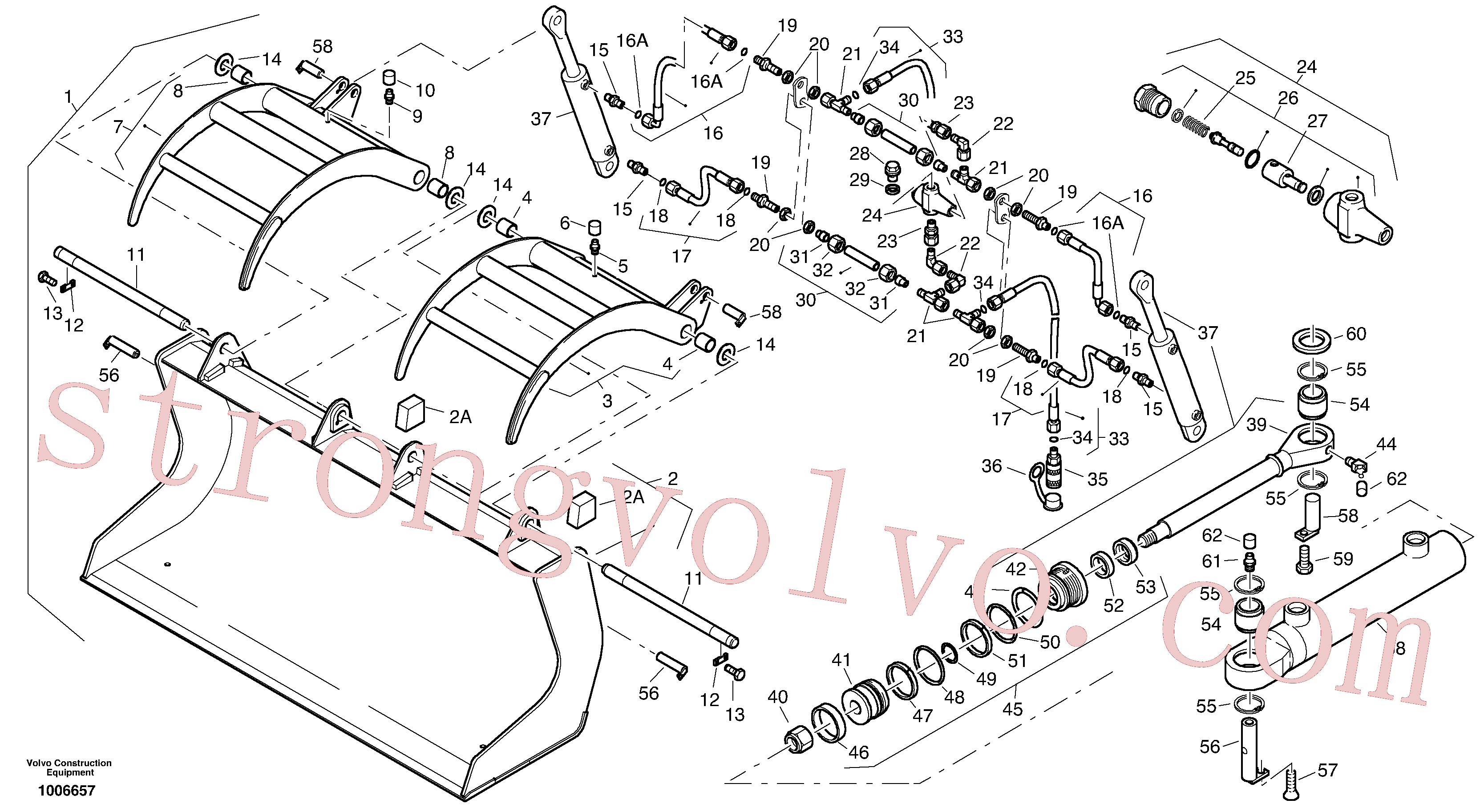 ZM4395120 Volvo Balde de carga(1006657 Montagem)