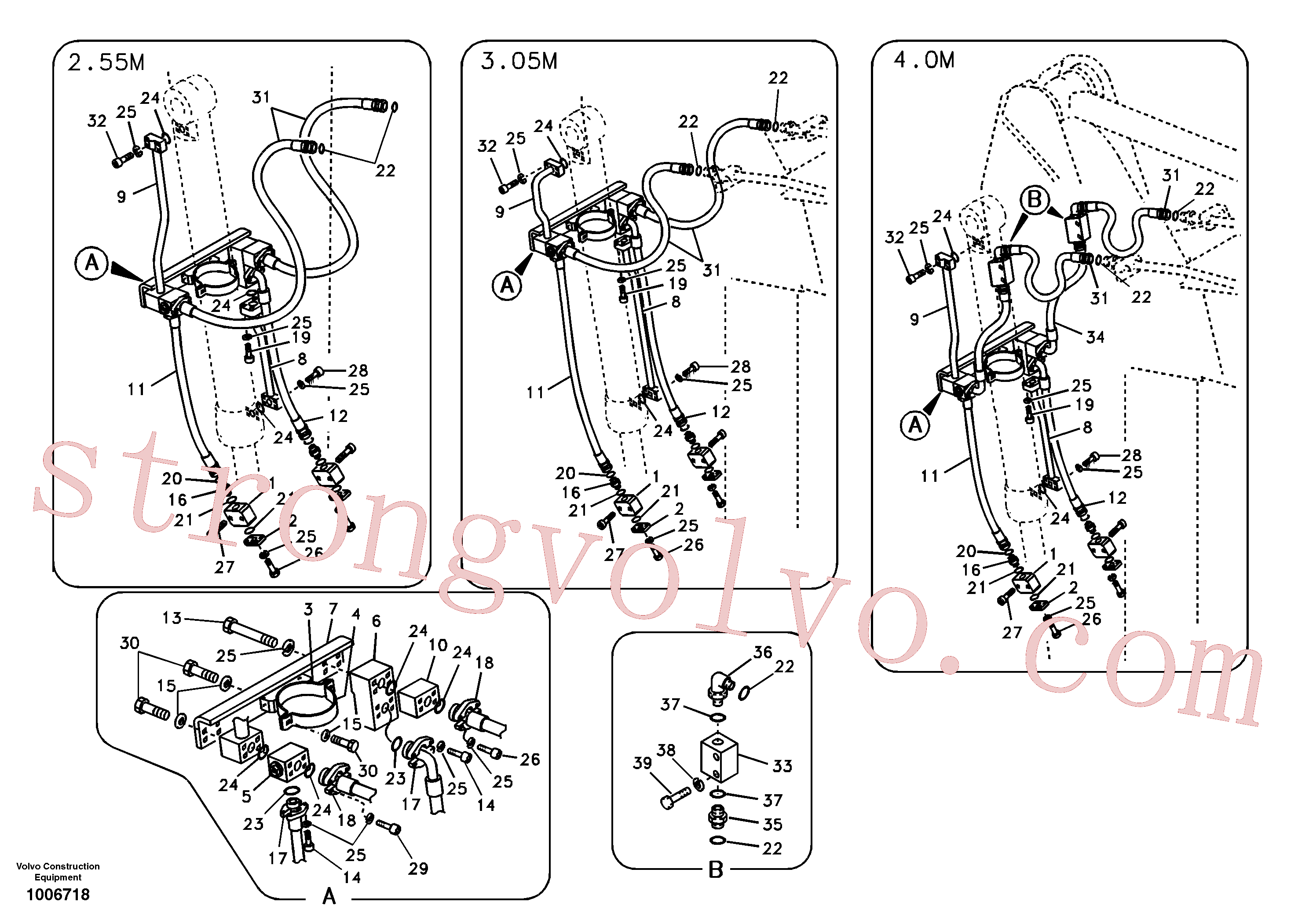 VOE14880263 Volvo Hidráulica de serviços, balde articulado(1006718 Montagem)