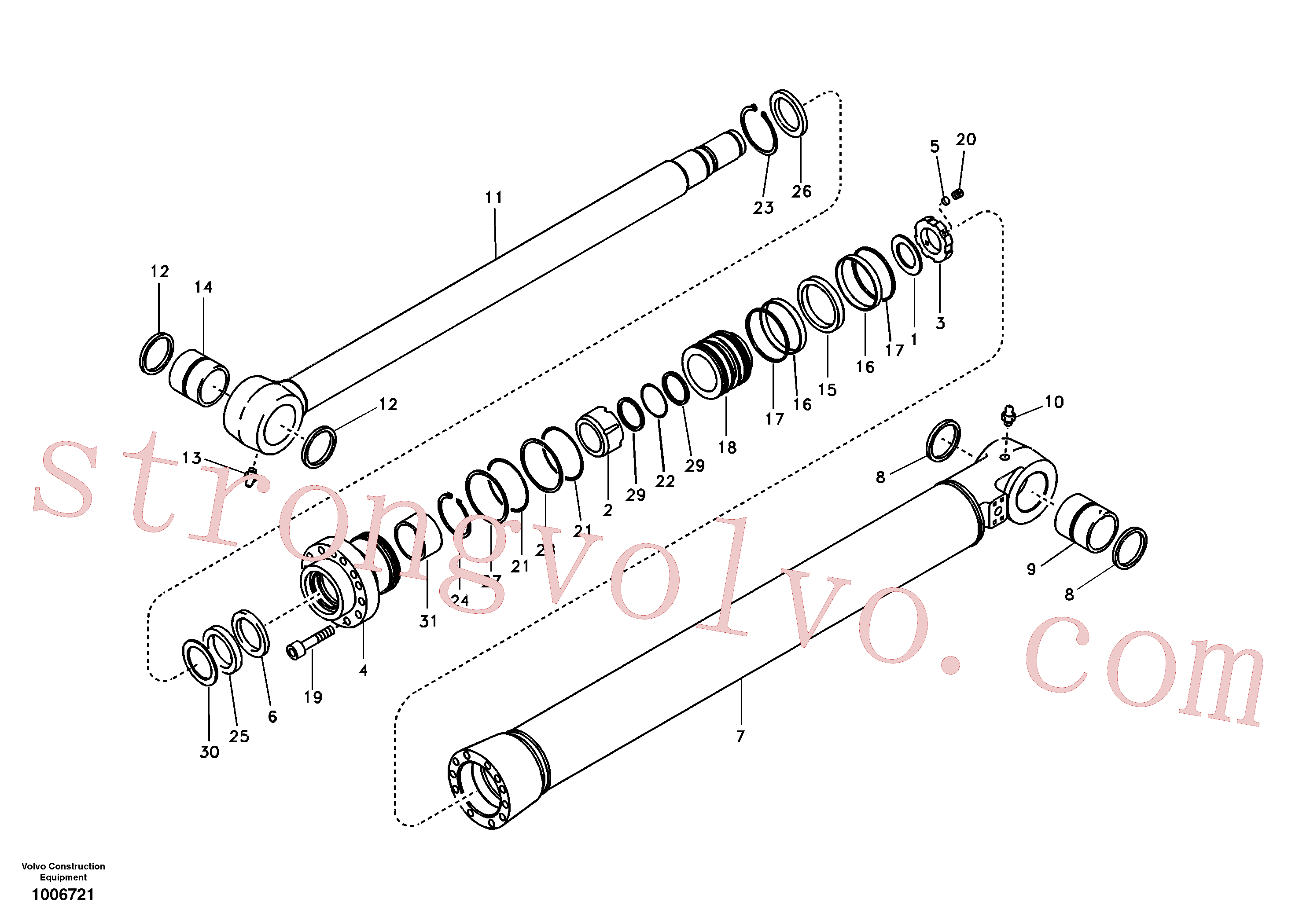 Atacado VOE14513717 Sealing Kit Volvo escavadeira