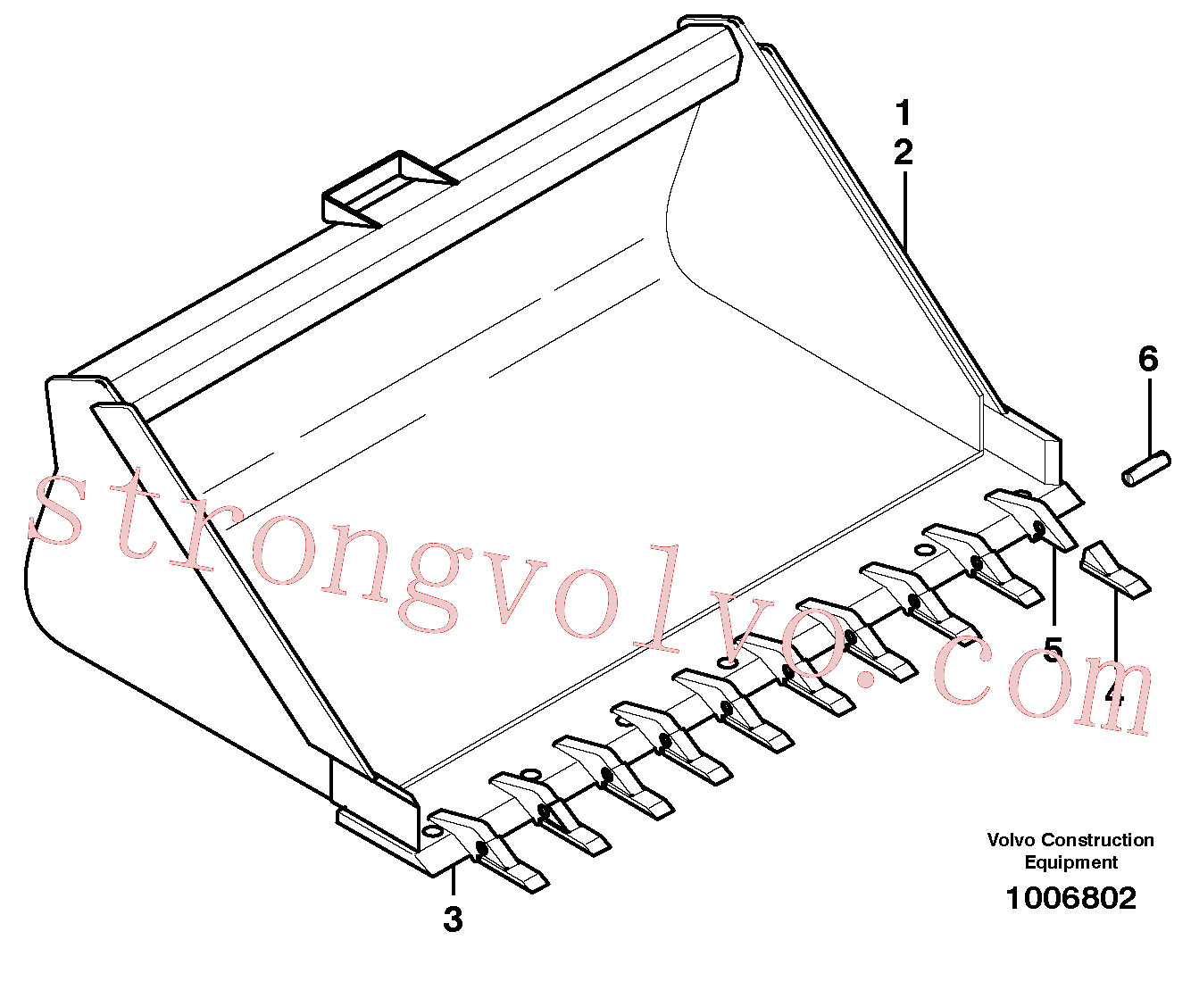 VOE11800638 Volvo Balde(1006802 Montagem)