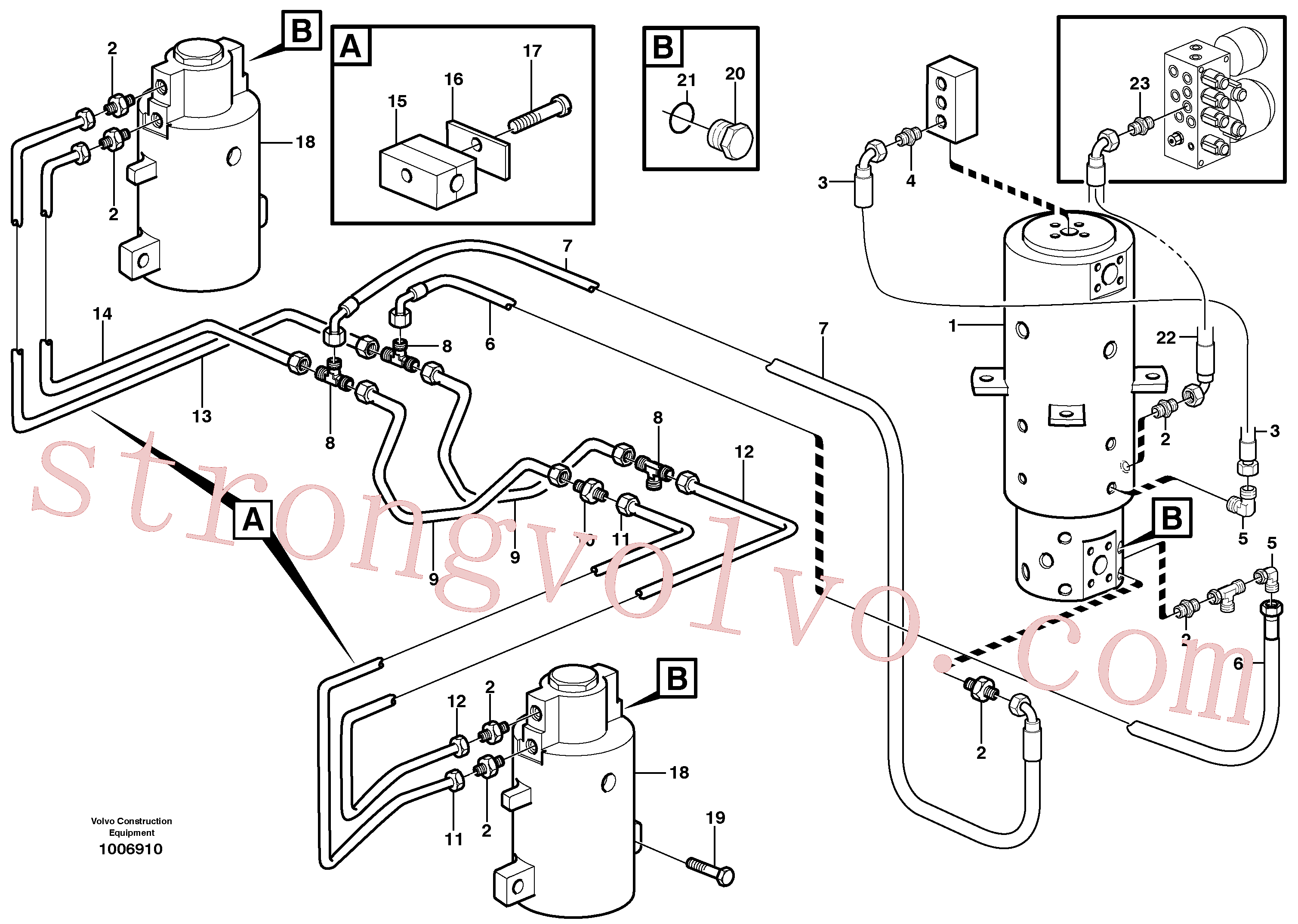VOE14371070 Volvo Sistema oscilante(1006910 Montagem)