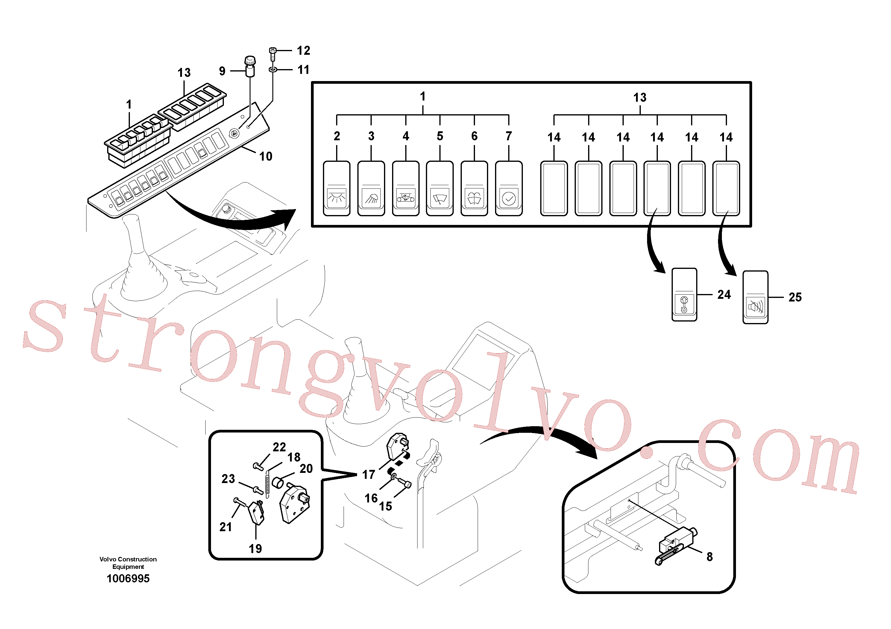 SA9021-10404 Volvo Interruptor(1006995 Montagem)