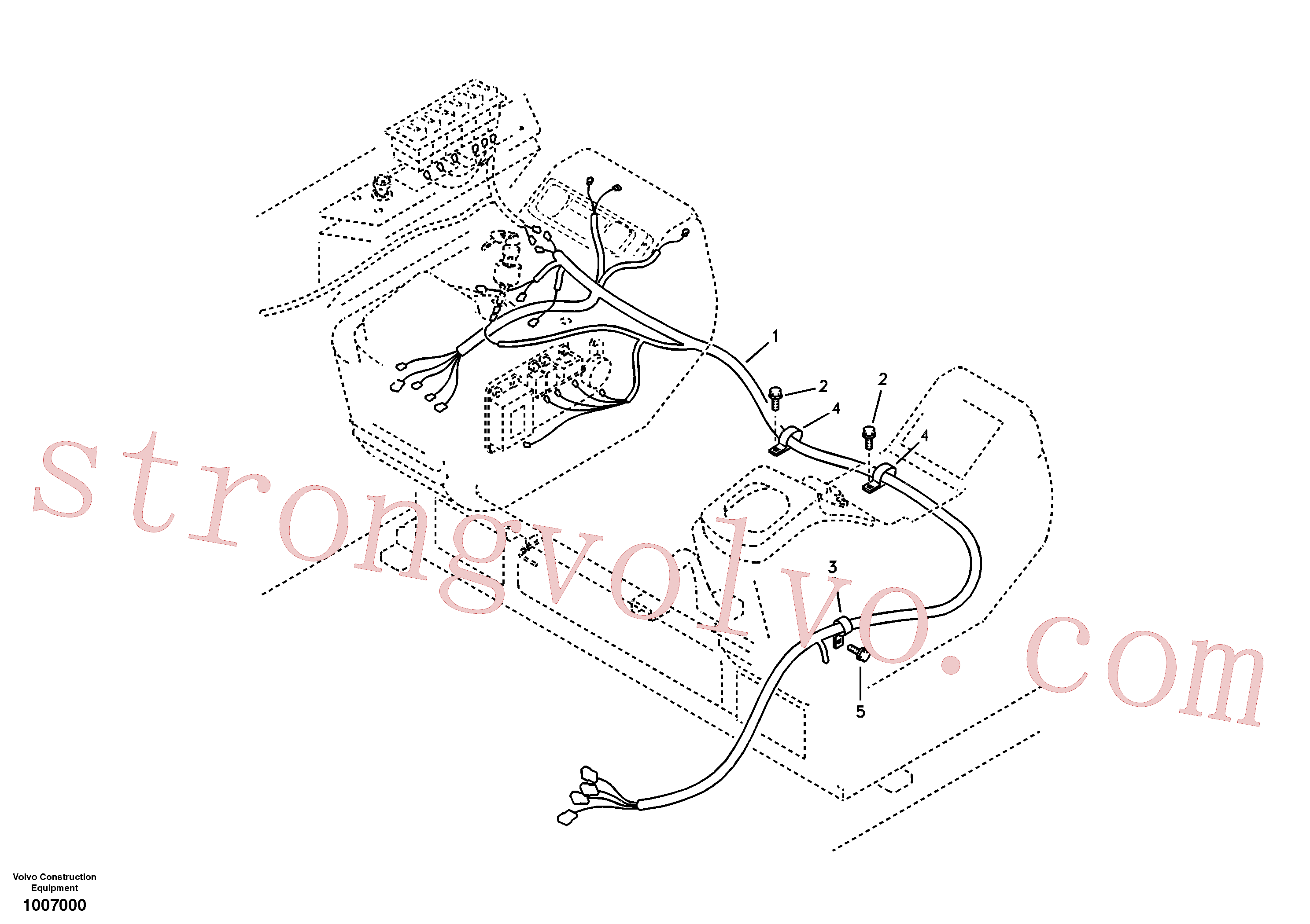 SA9316-03601 Volvo Cablagem, painel de instrumentos(1007000 Montagem)