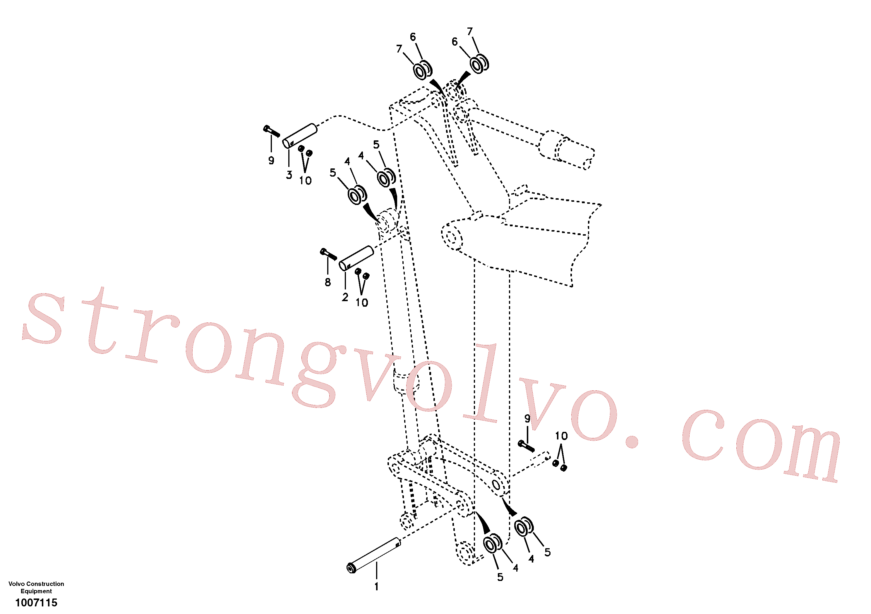 Volvo Montagem VOE14556290 Pino Acessórios