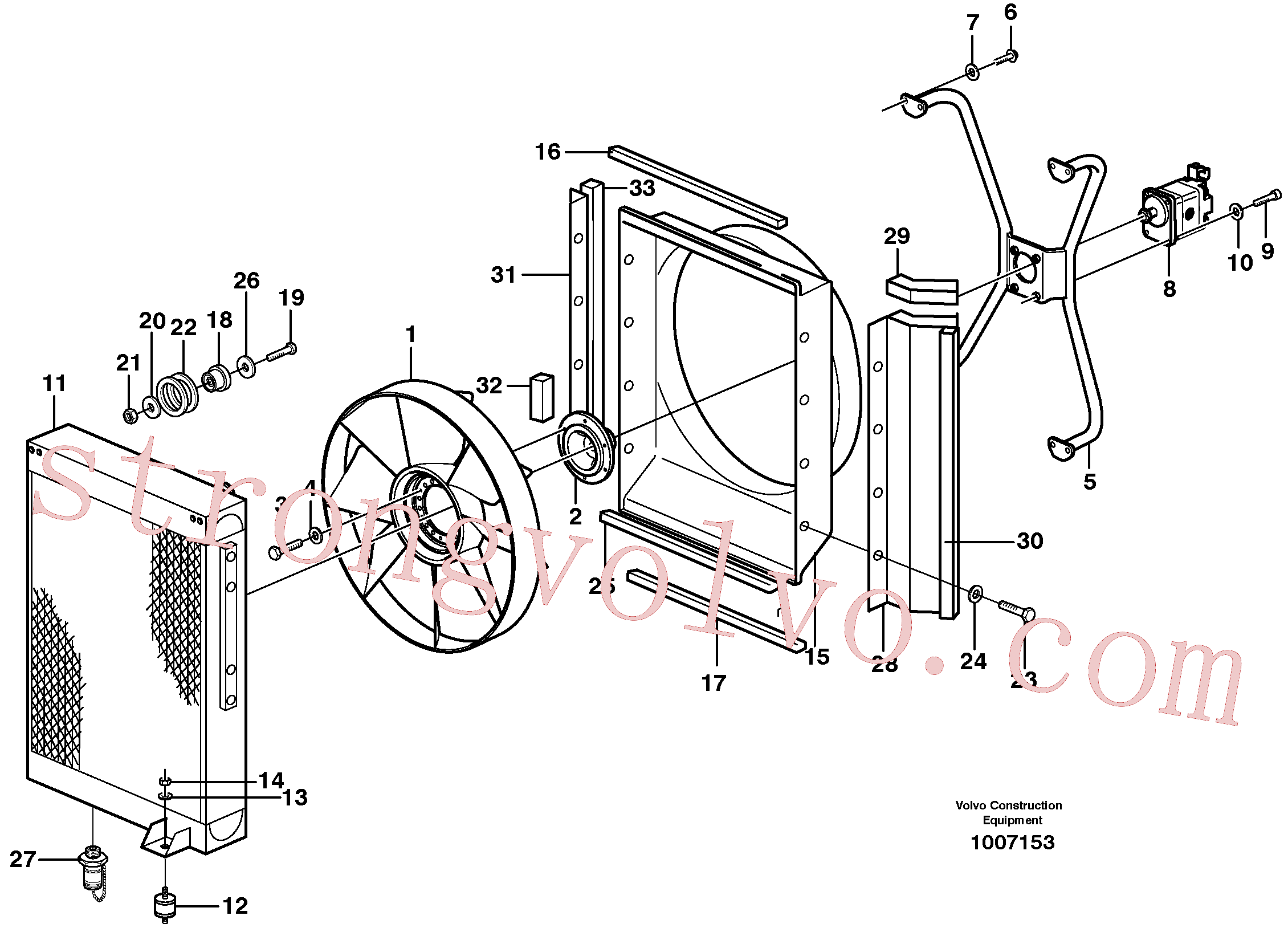 China Made ZM2800363 Arruela Volvo Acessórios para escavadeira