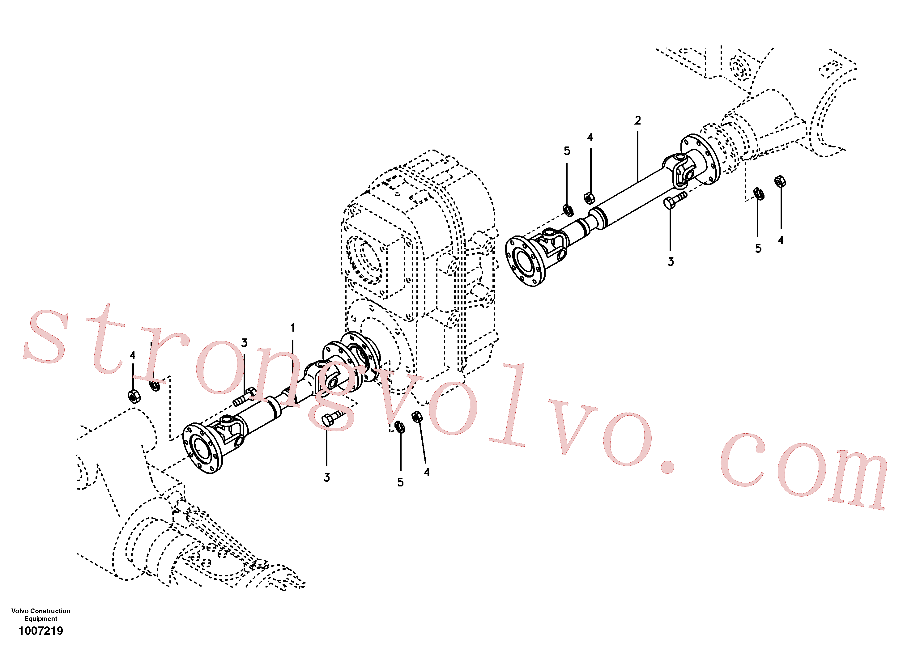 Volvo Montagem VOE983304 Porca sextavada Acessórios