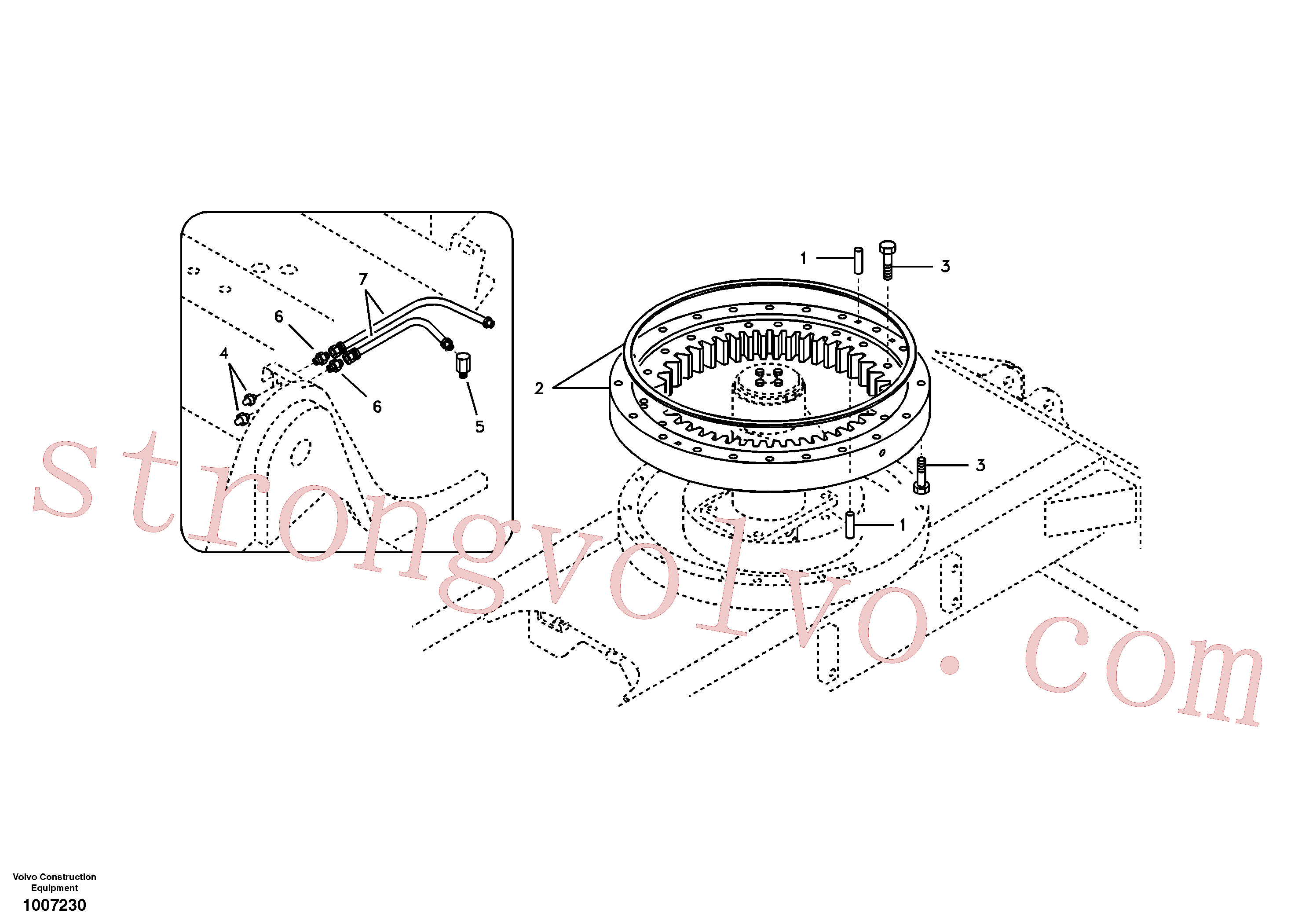 Atacado VOE14880640 Mangueira completa Volvo escavadeira