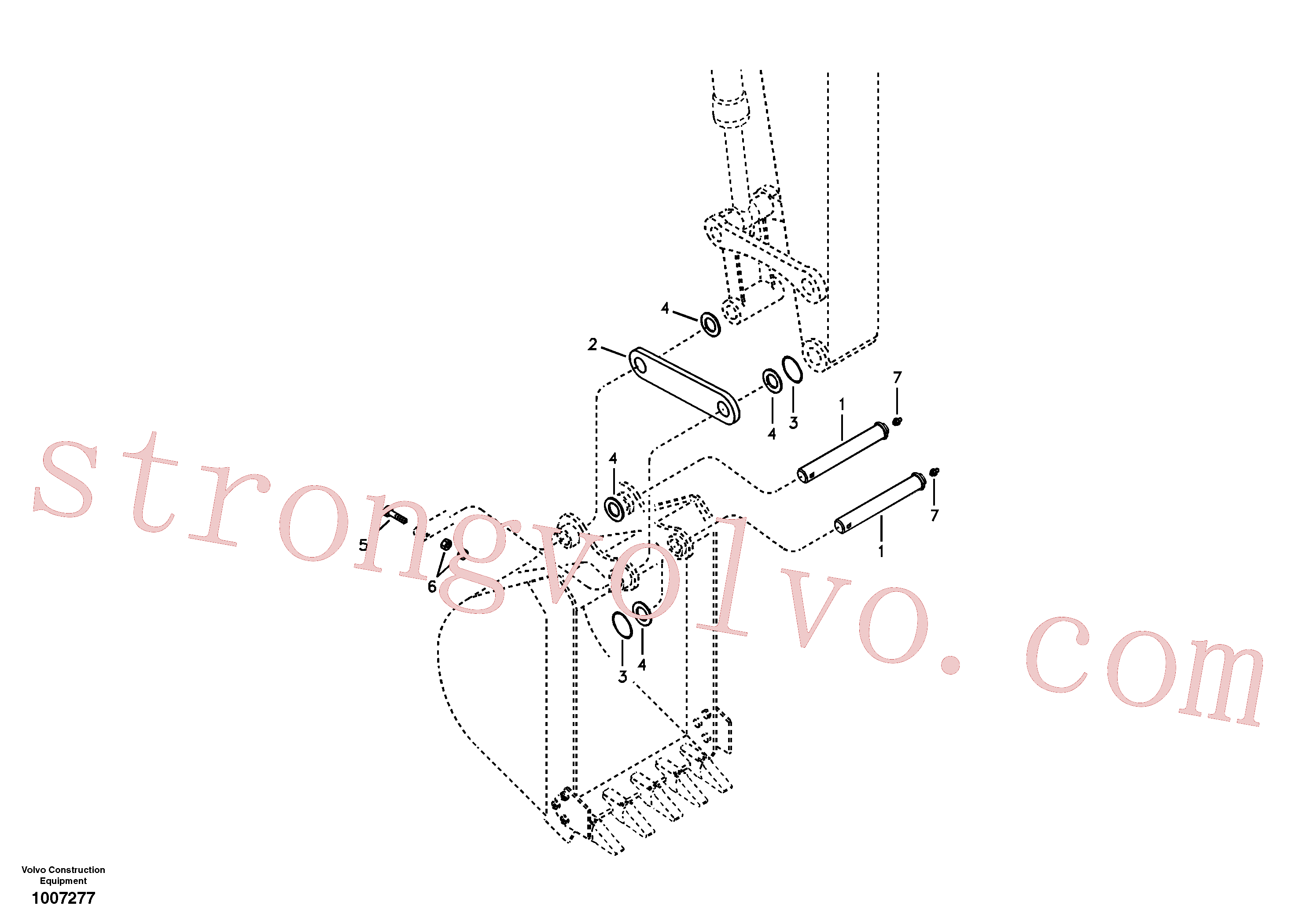 Atacado VOE14554435 Pino Volvo escavadeira