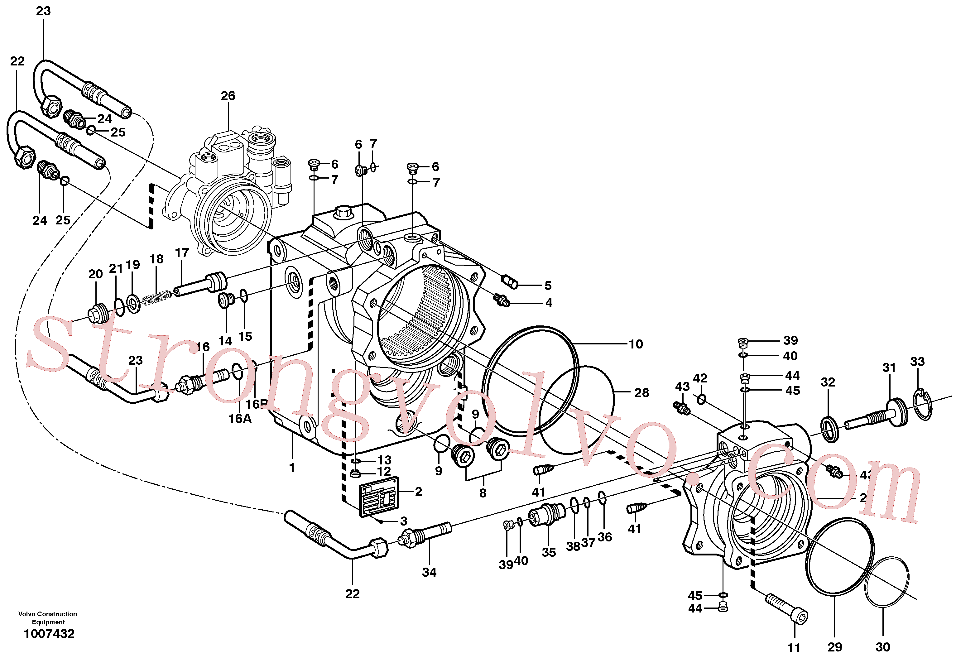 Volvo Montagem VOE6634799 Stud Acessórios