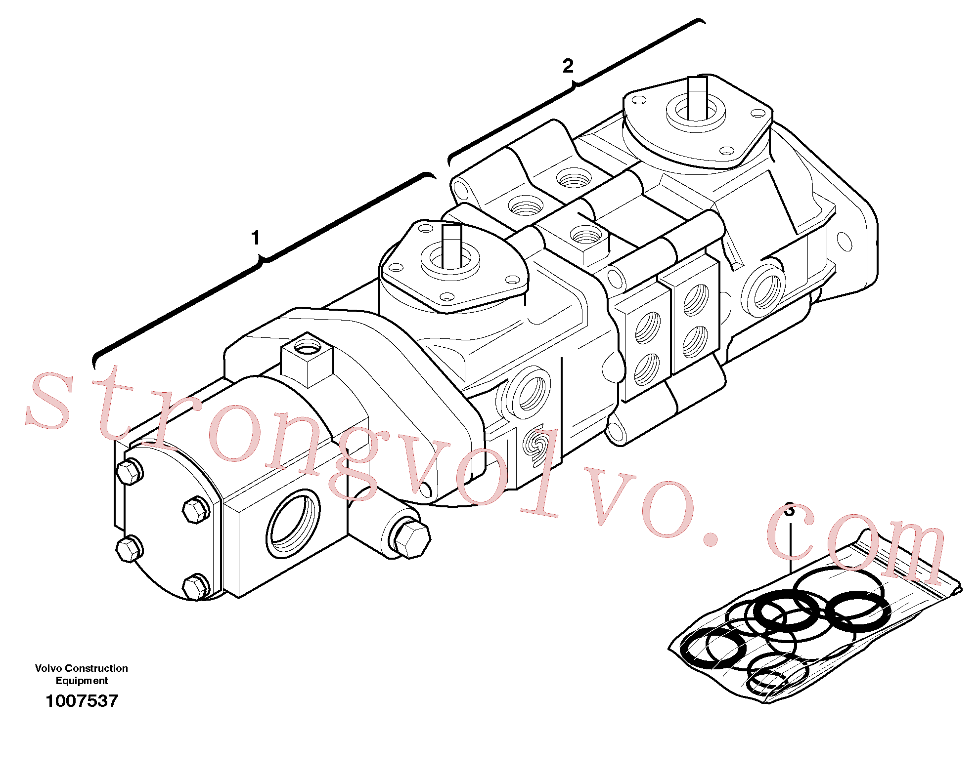 VOE11850503 Bomba da distribuição Inscreva-se para Volvo Acessórios para escavadeira