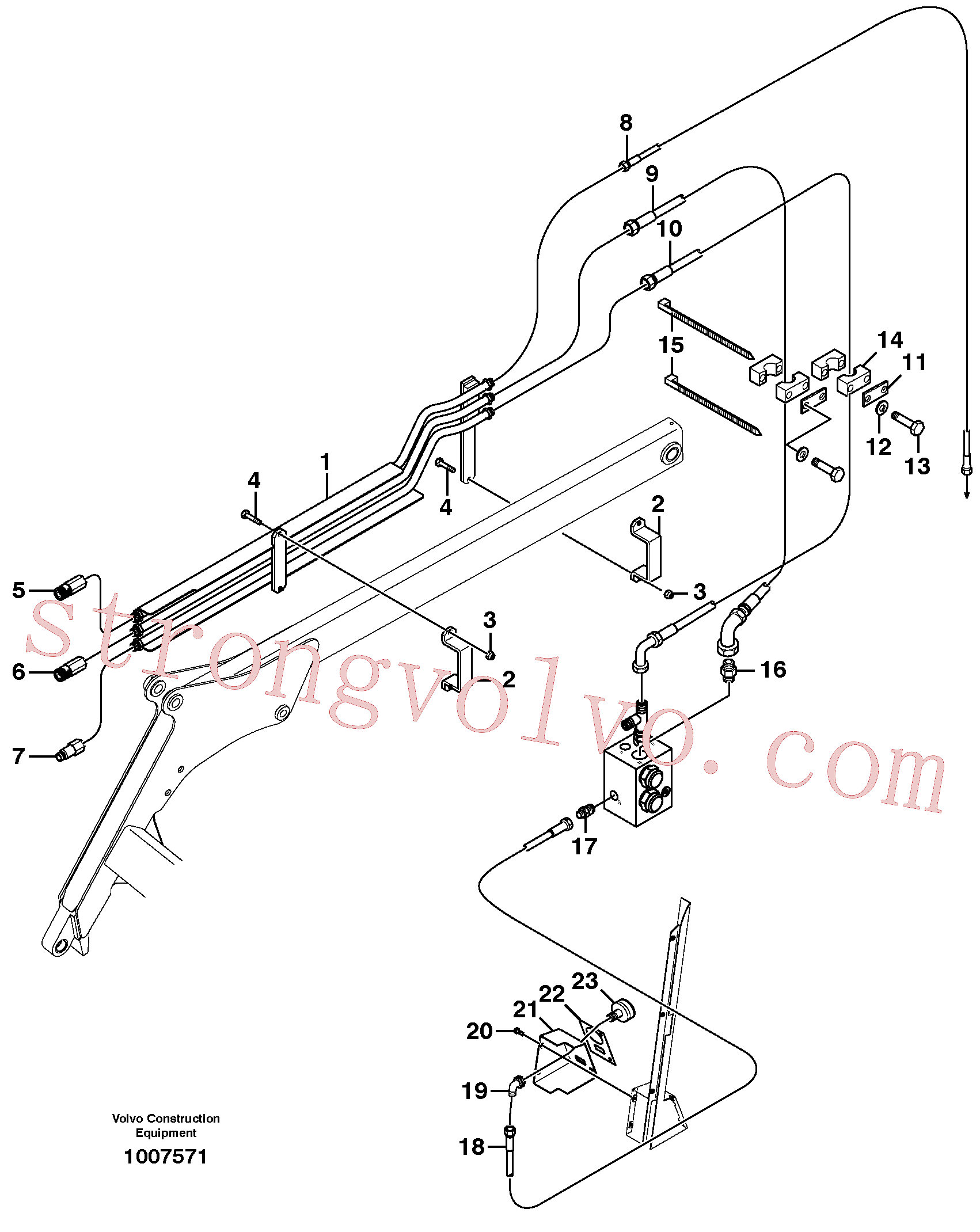 China Made VOE11842118 Coupling Volvo Acessórios para escavadeira