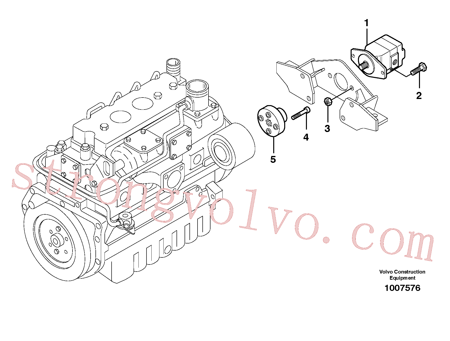 China Made VOE950356 Porca trava Volvo Acessórios para escavadeira