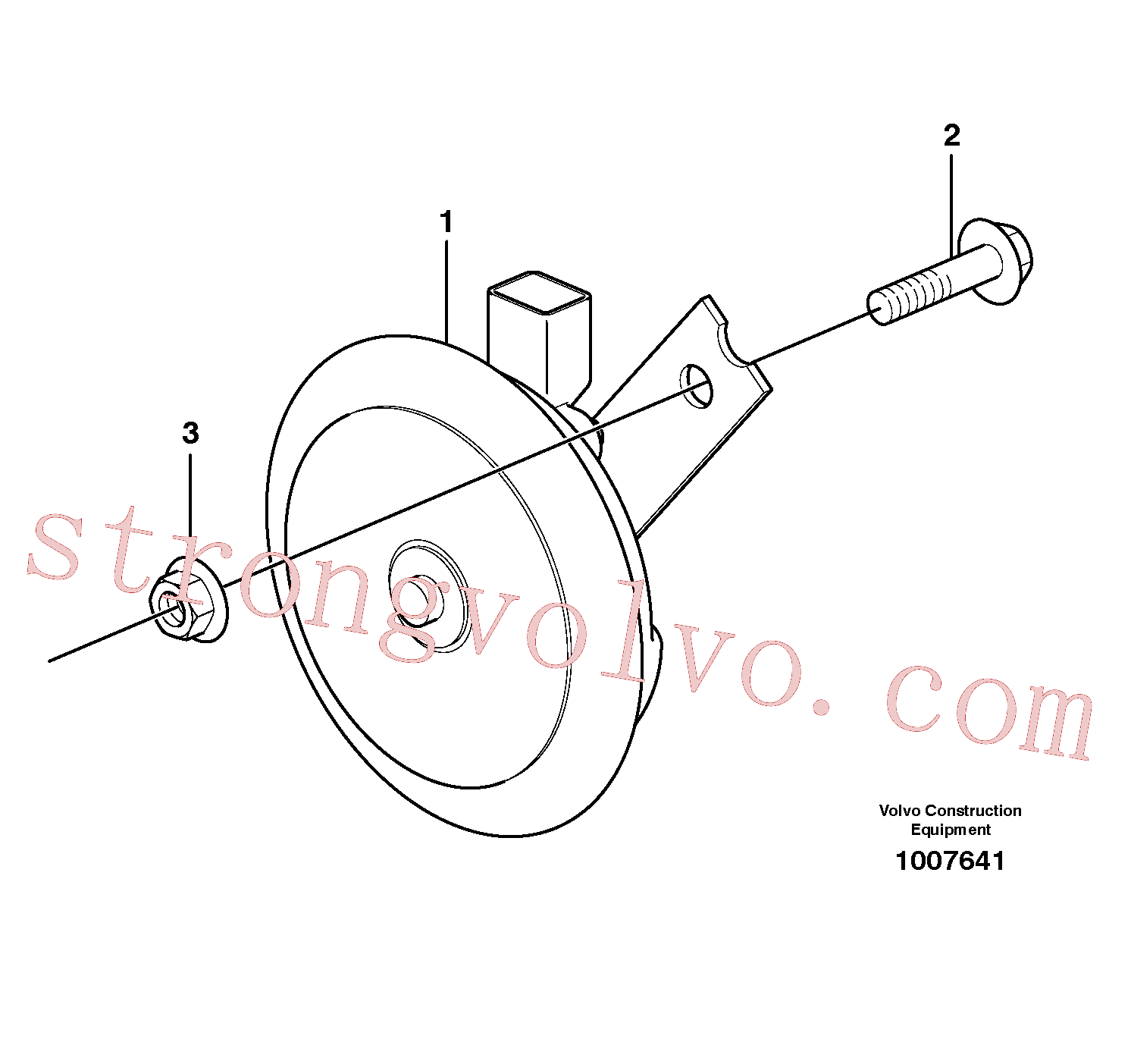 VOE60113081 Volvo Buzina(1007641 Montagem)