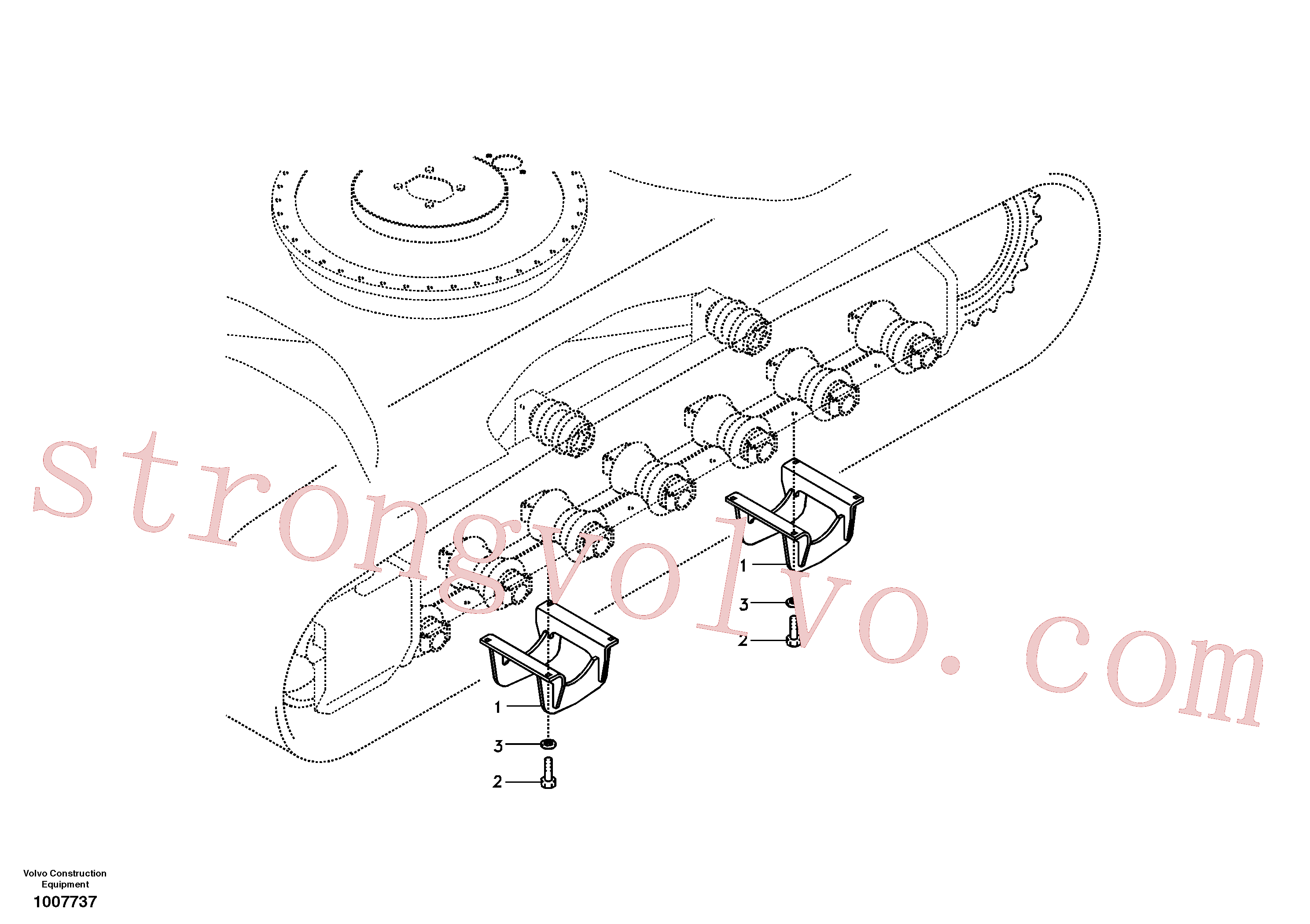 VOE990515 Volvo Substrutura, resguardo dos rastos(1007737 Montagem)