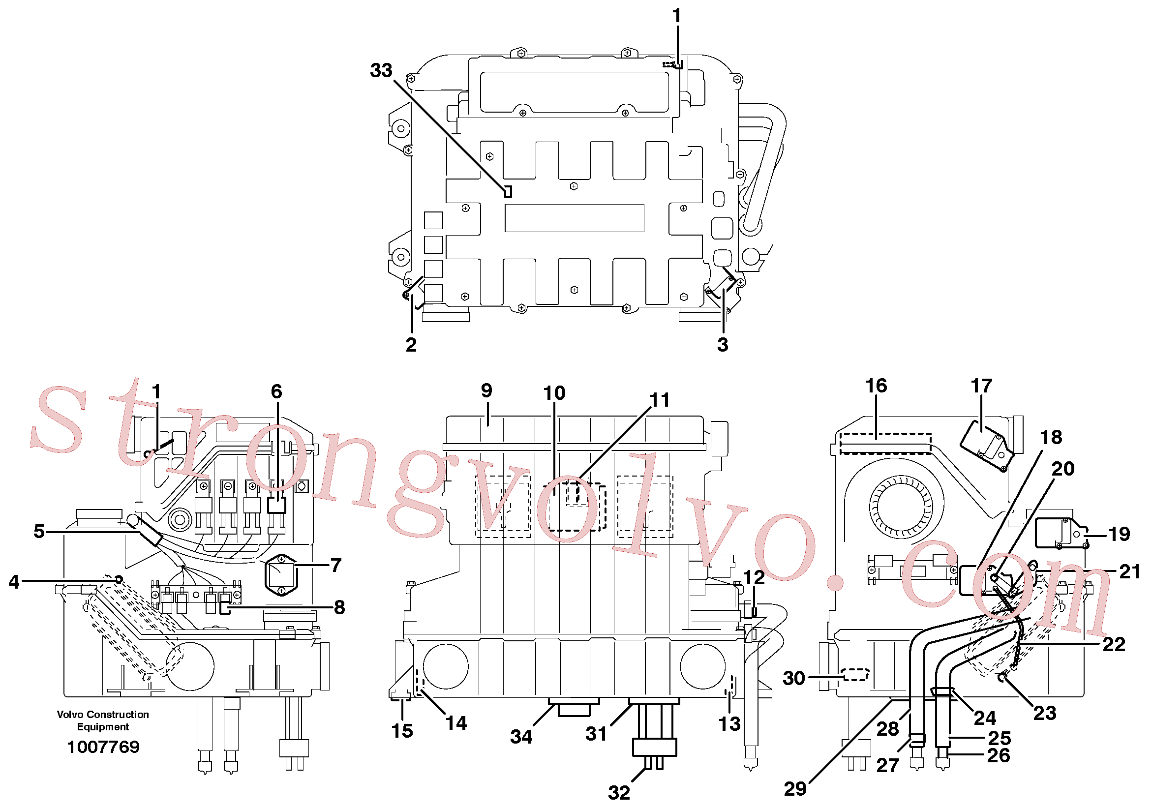 VOE14511415 Volvo Unidade do ar condicionado, refrigeração e aquecimento(1007769 Montagem)