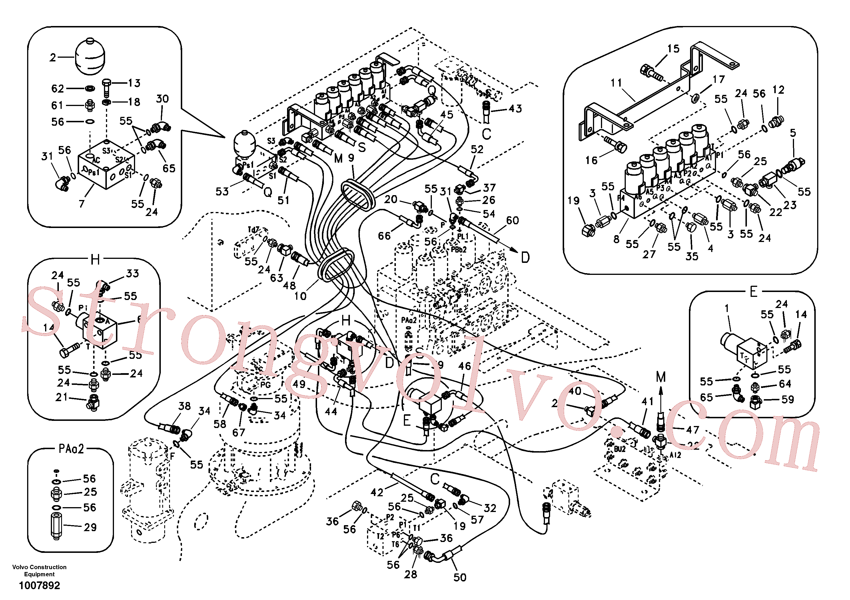 Volvo Montagem SA9451-02259 Mangueira completa Acessórios