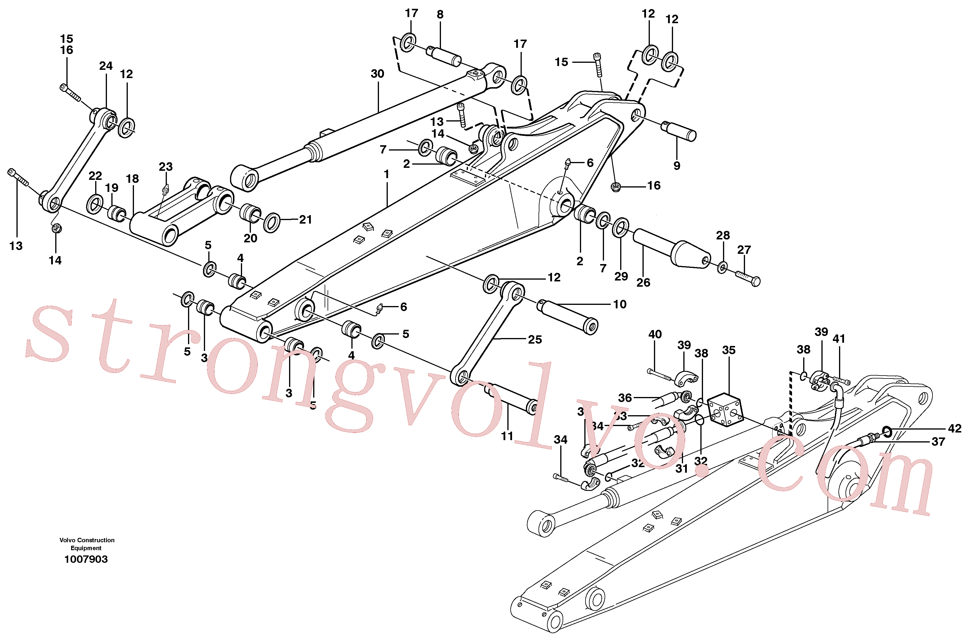 China Made VOE14372264 Xtraflex/6000 Volvo Acessórios para escavadeira