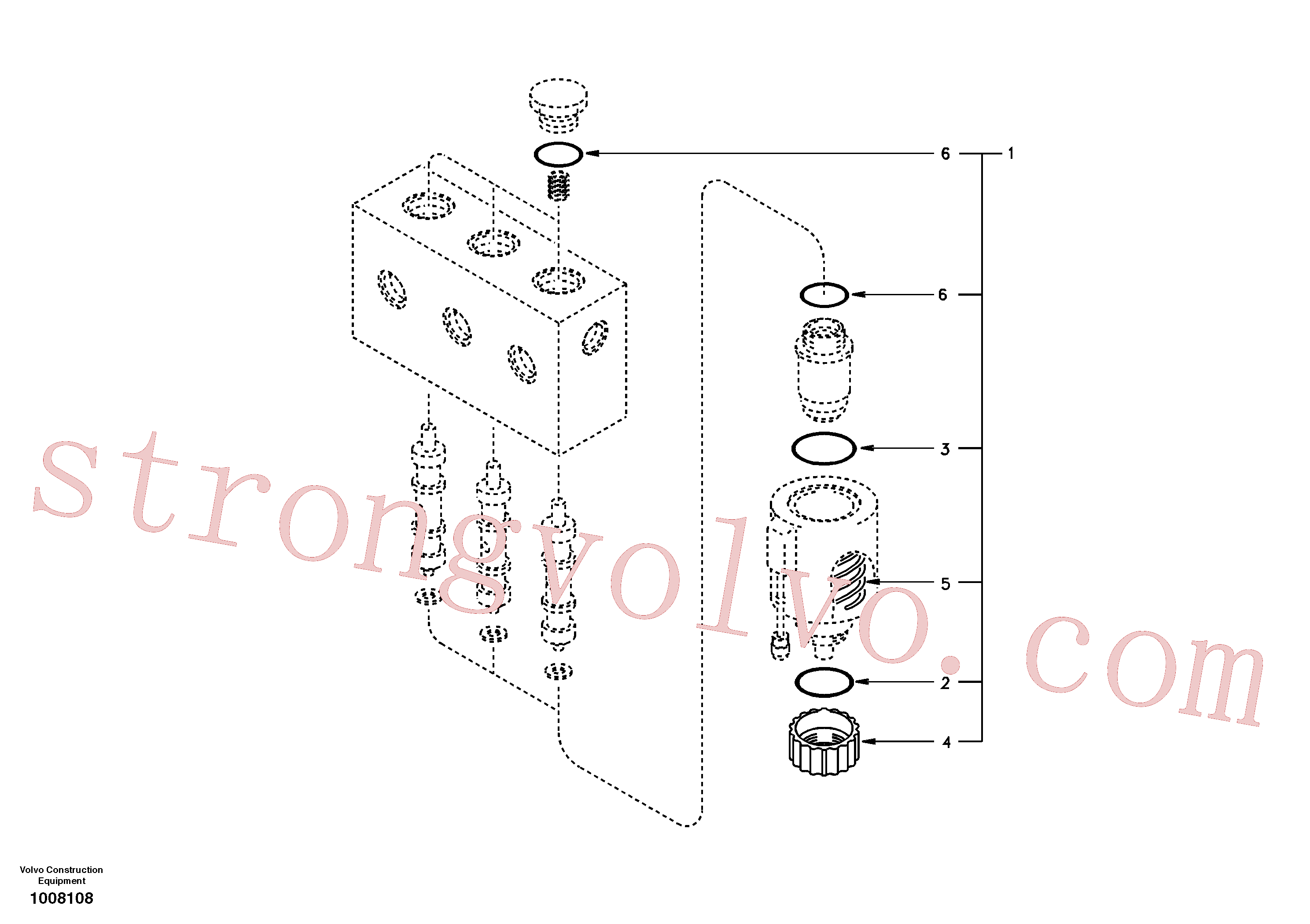 SA14503077 Volvo Sistema servomotor, válvula solenóide(1008108 Montagem)