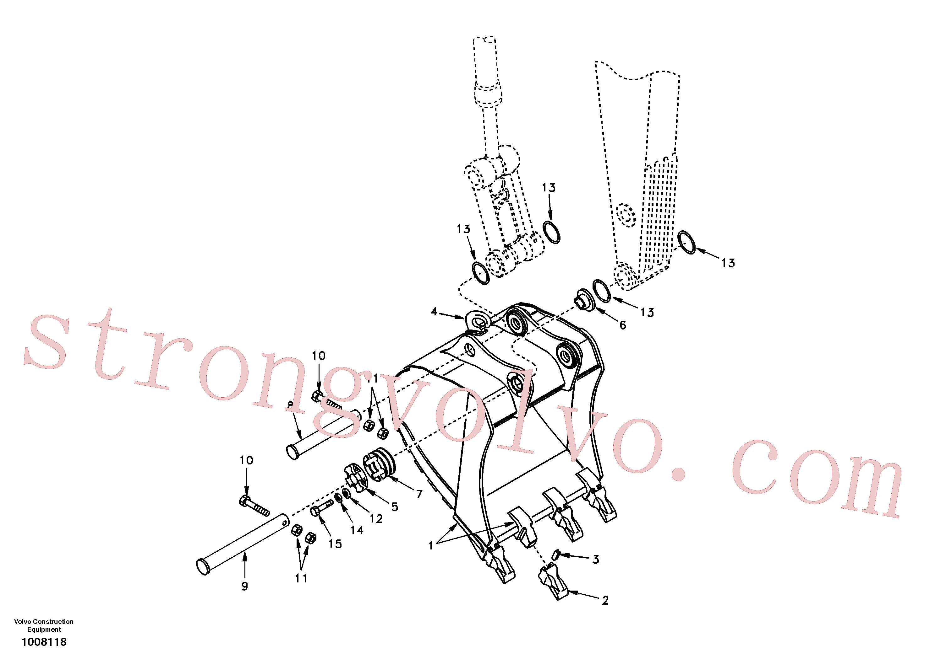 SA1172-03420 Volvo Balde(1008118 Montagem)