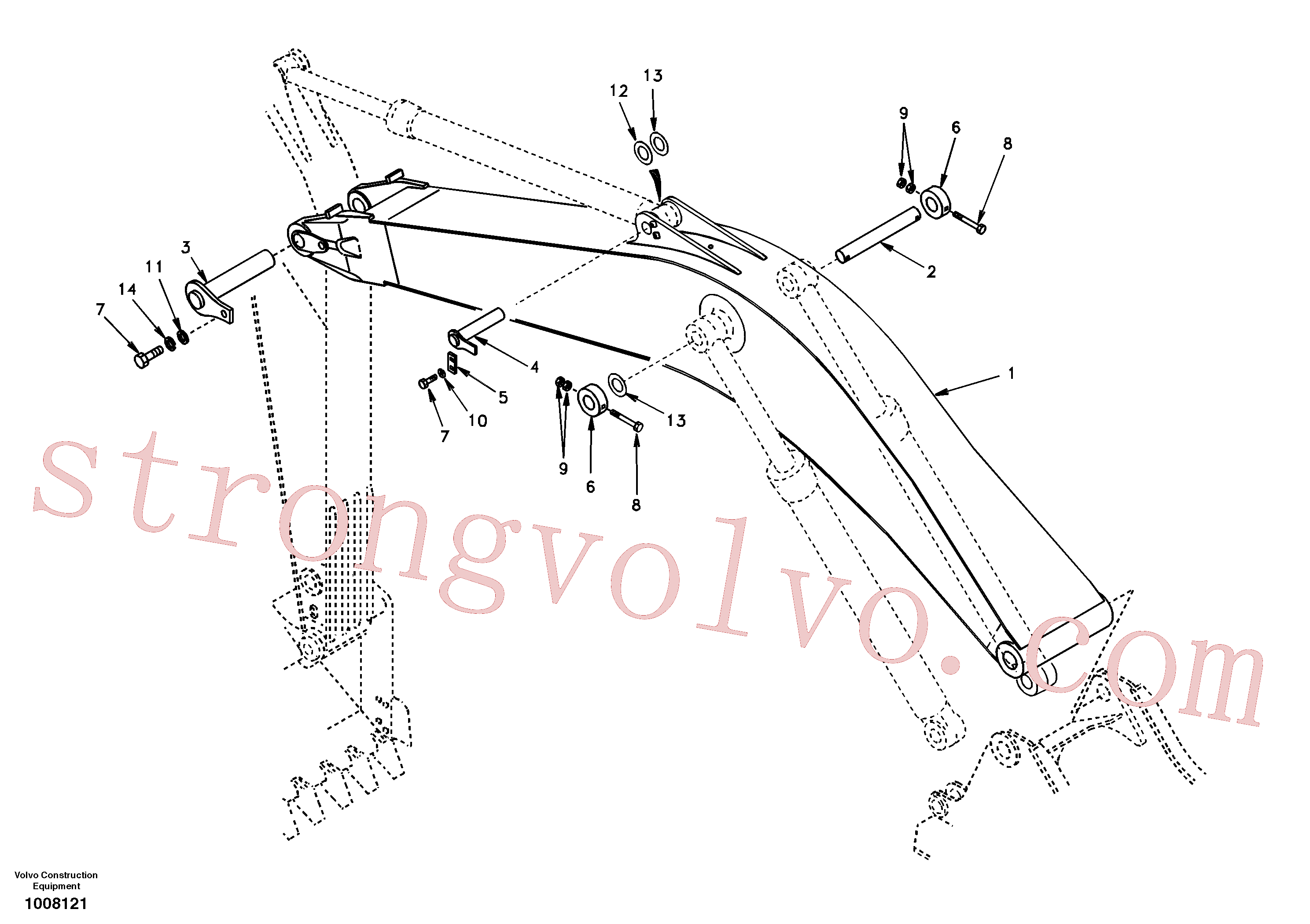 Volvo VOE14502966 Boom Volvo Acessórios para escavadeira