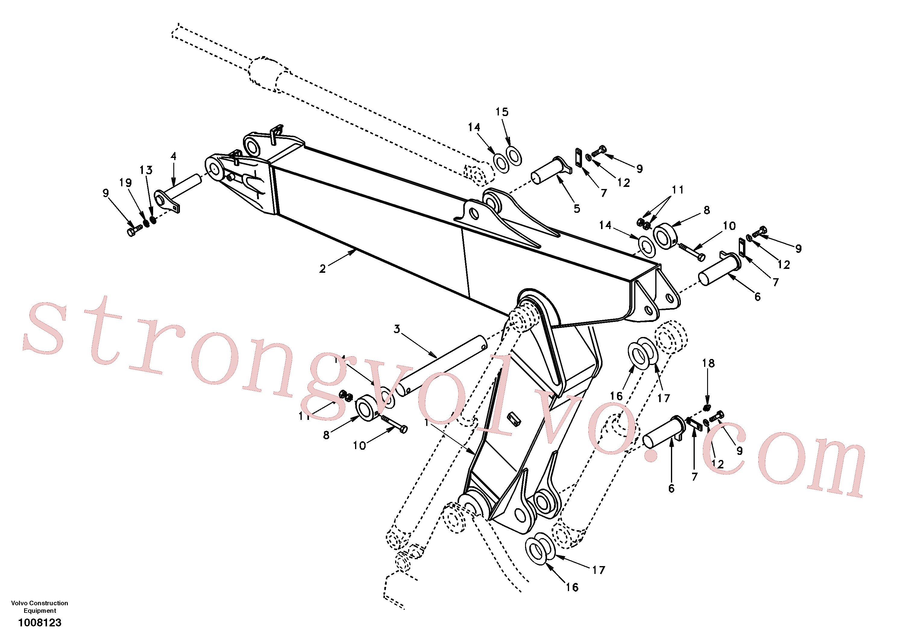 Volvo VOE14502968 Boom Volvo Acessórios para escavadeira