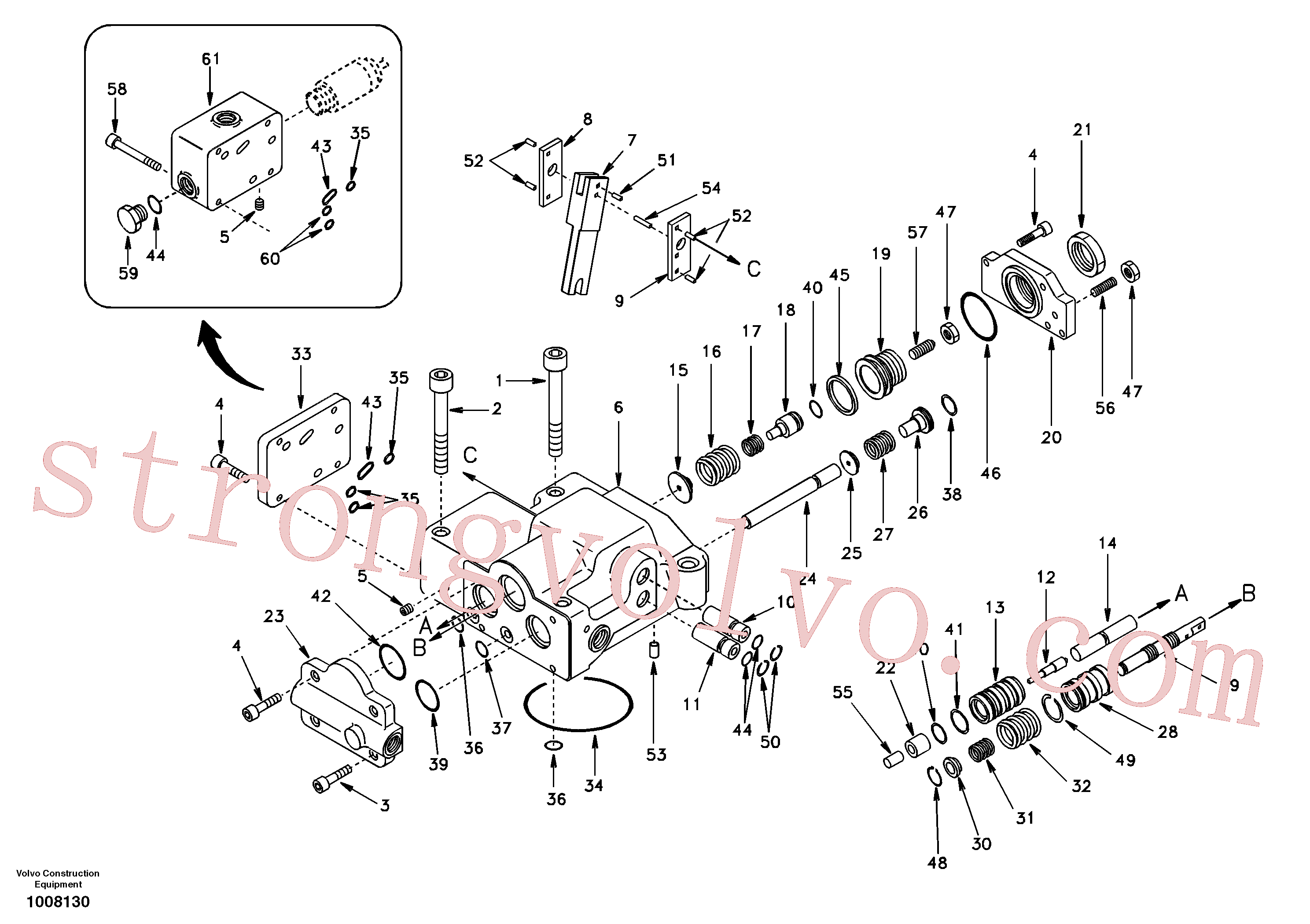 SA14501614 Pin Volvo escavadeira