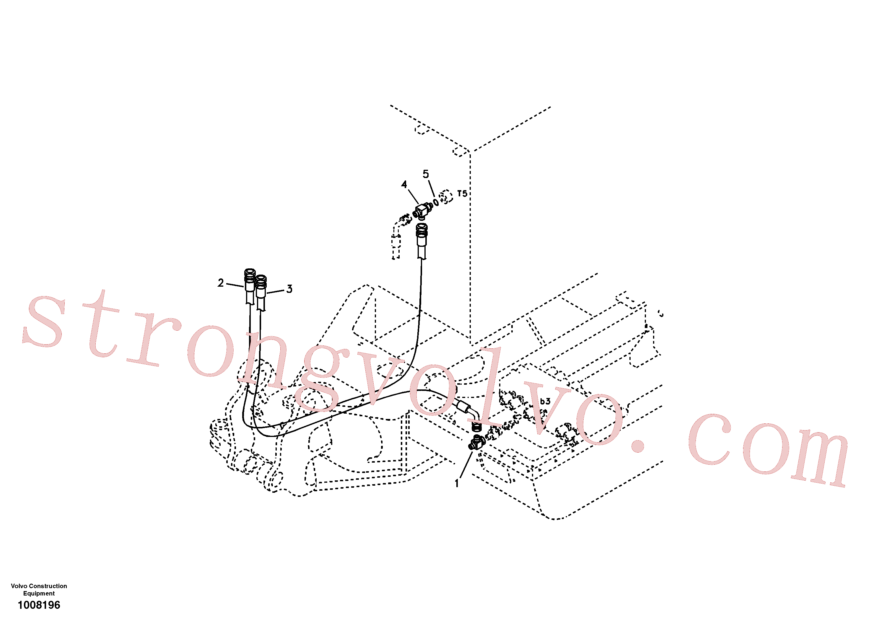 VOE14880094 Volvo Hidráulica de serviço, ruptura da lança(1008196 Montagem)
