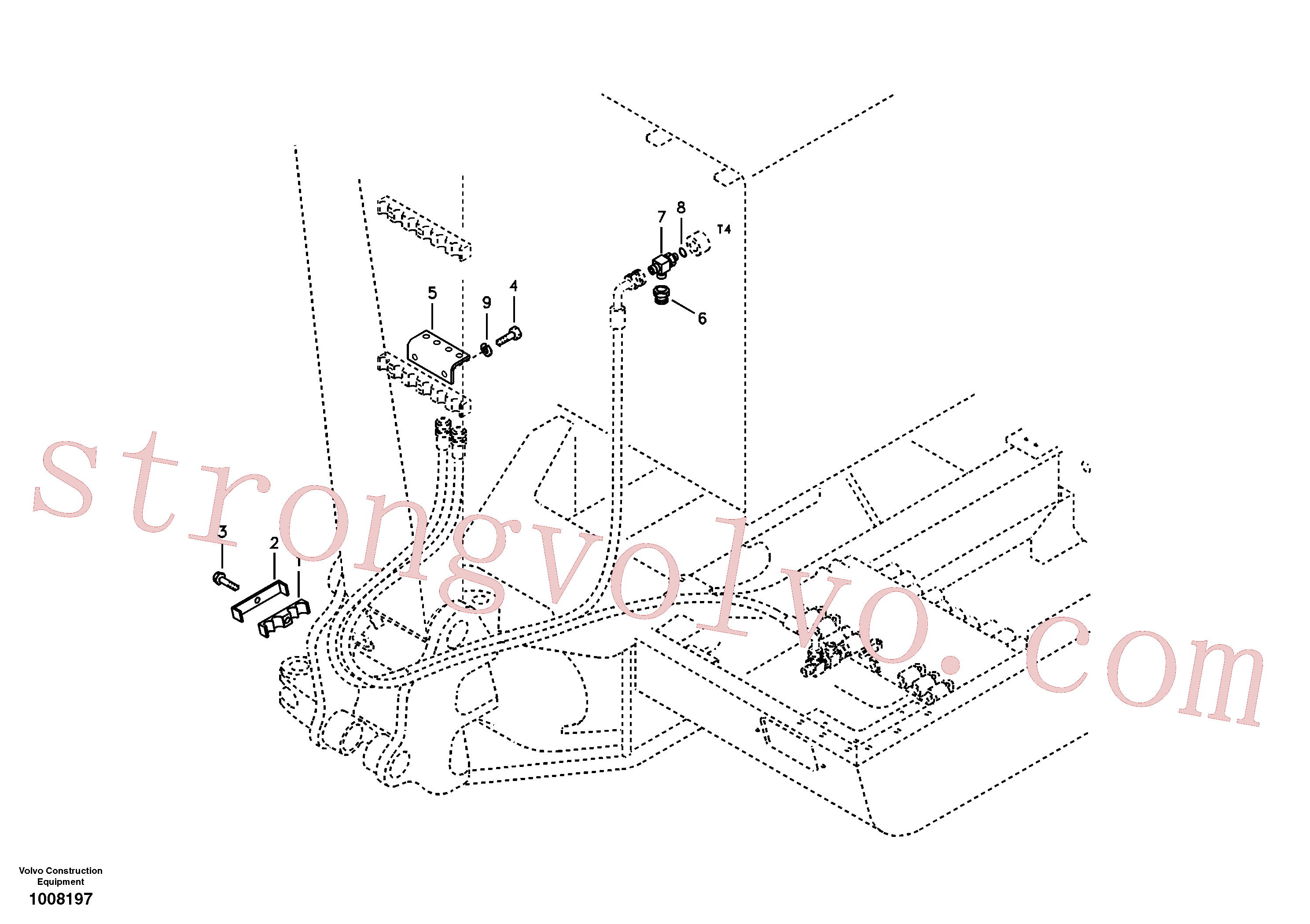 Volvo VOE14510429 Clamp Volvo Acessórios para escavadeira