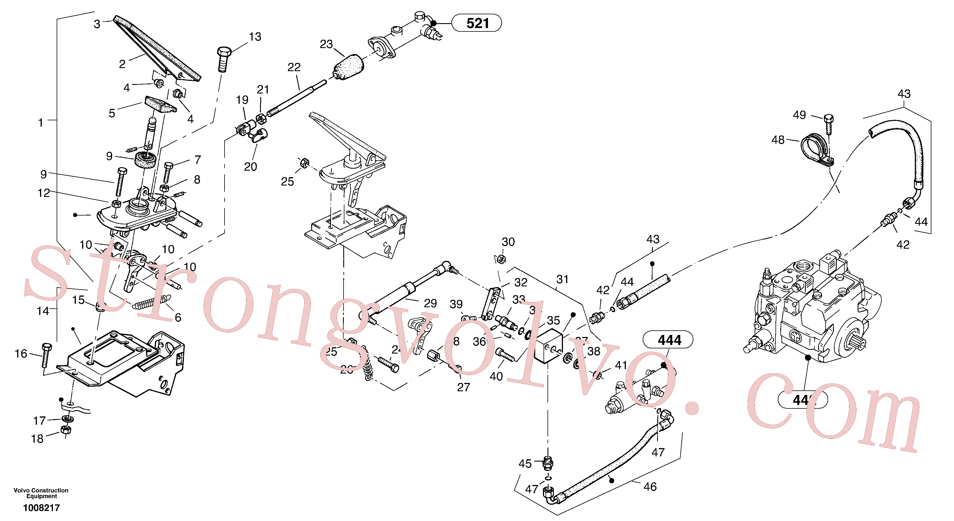 ZM2265870 Volvo Controlo de polegadas(1008217 Montagem)