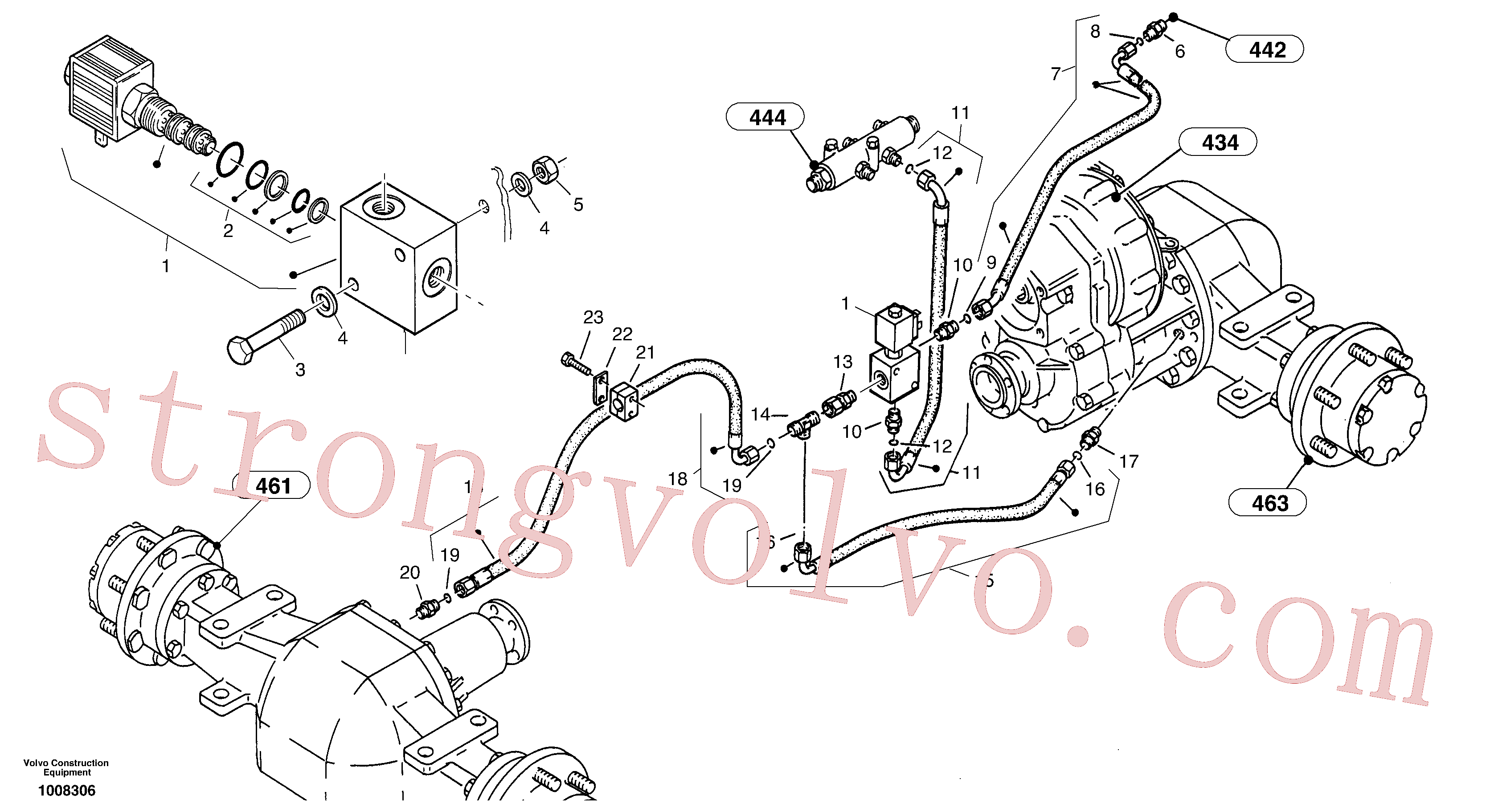 ZM2288024 Volvo Bloqueio diferencial(1008306 Montagem)