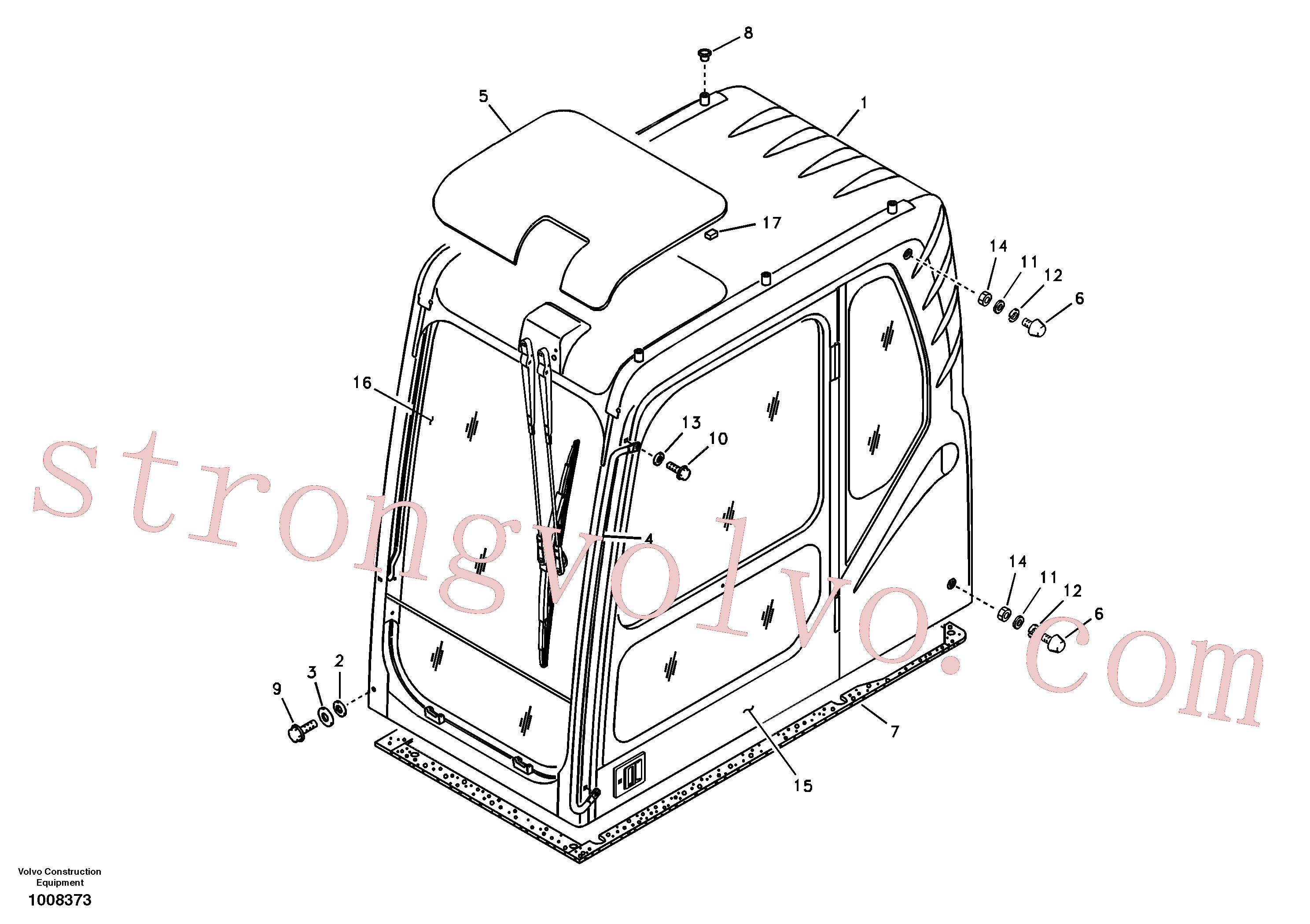 VOE14527410 Volvo Cabina do operador(1008373 Montagem)