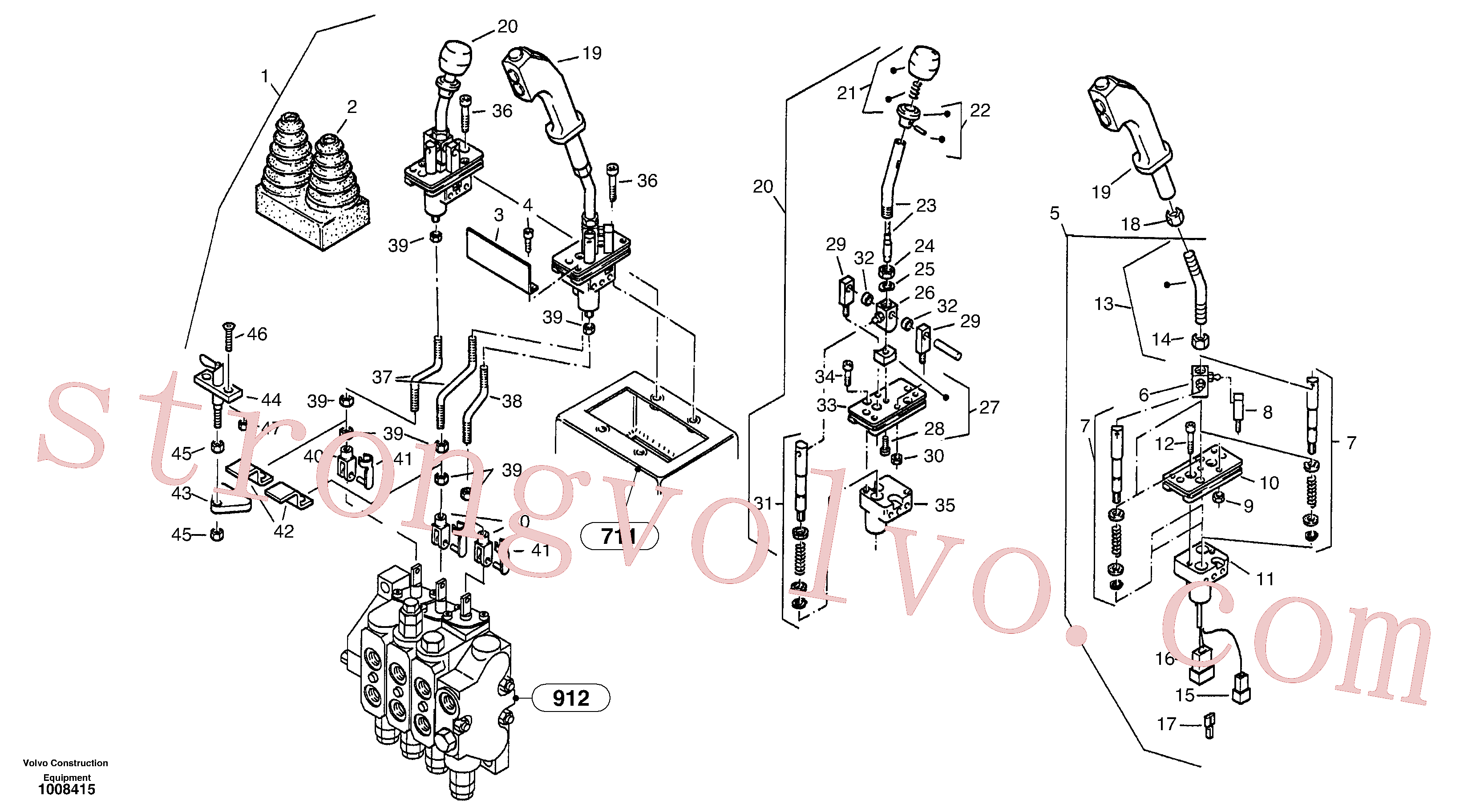 ZM4327151 Volvo Válvula de comando servomotor(1008415 Montagem)