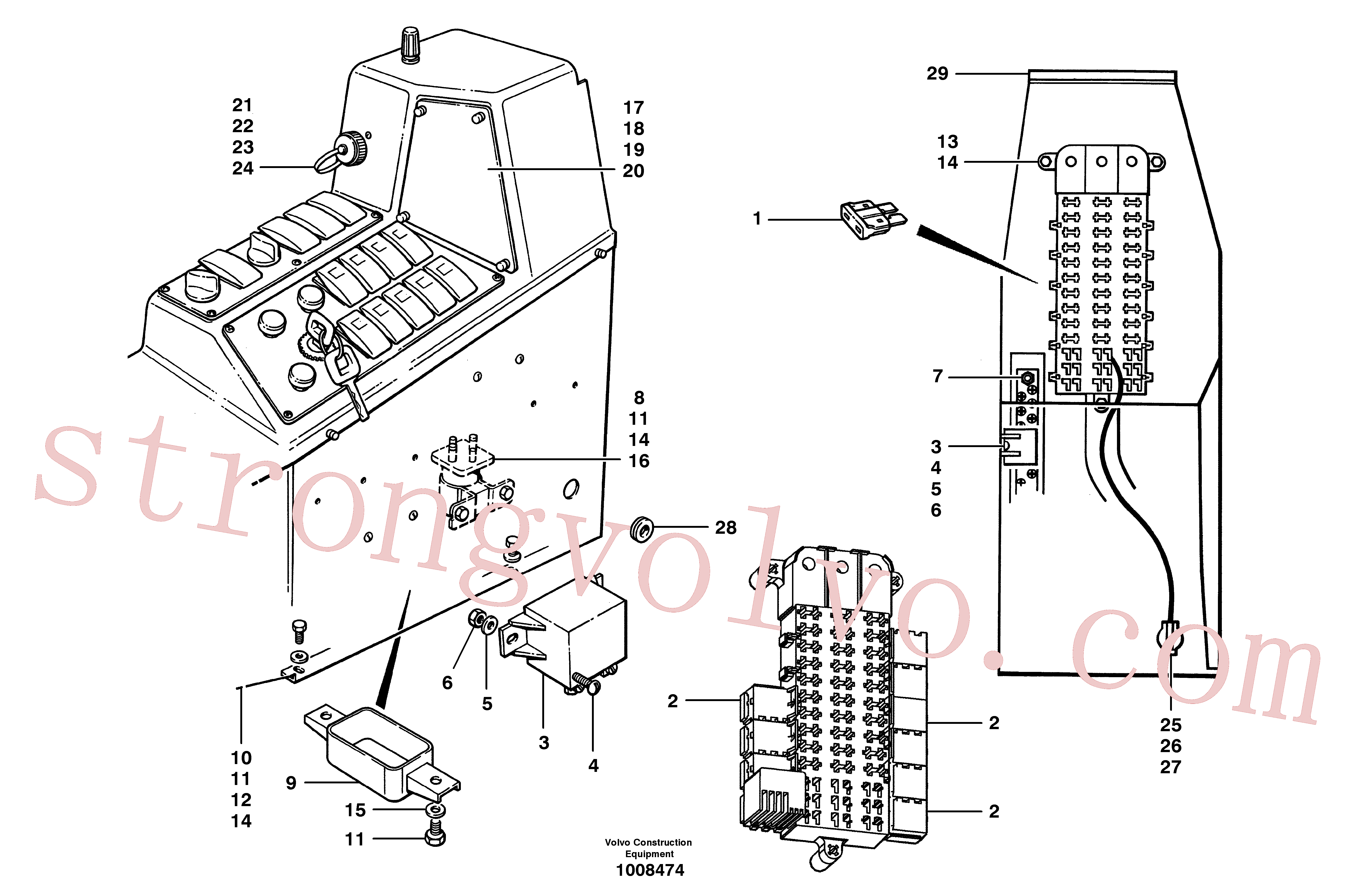 Volvo Acessórios para escavadeira CH30A-04ZI Porca sextavada Acessórios