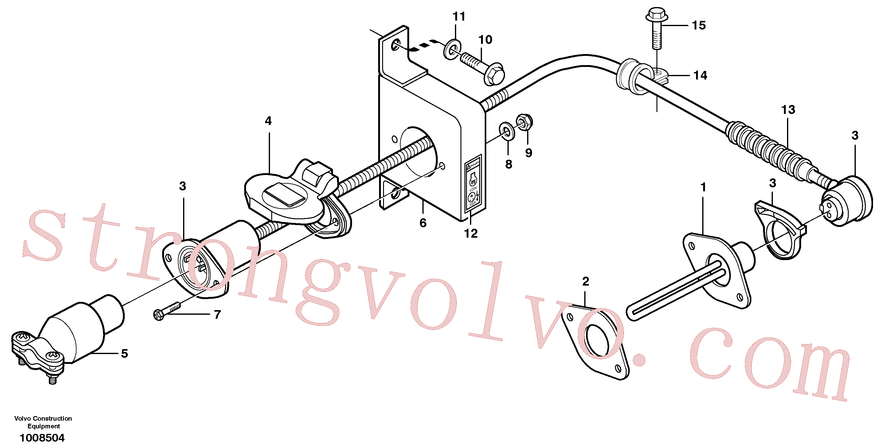 China Made VOE980614 Braçadeira Volvo Acessórios para escavadeira