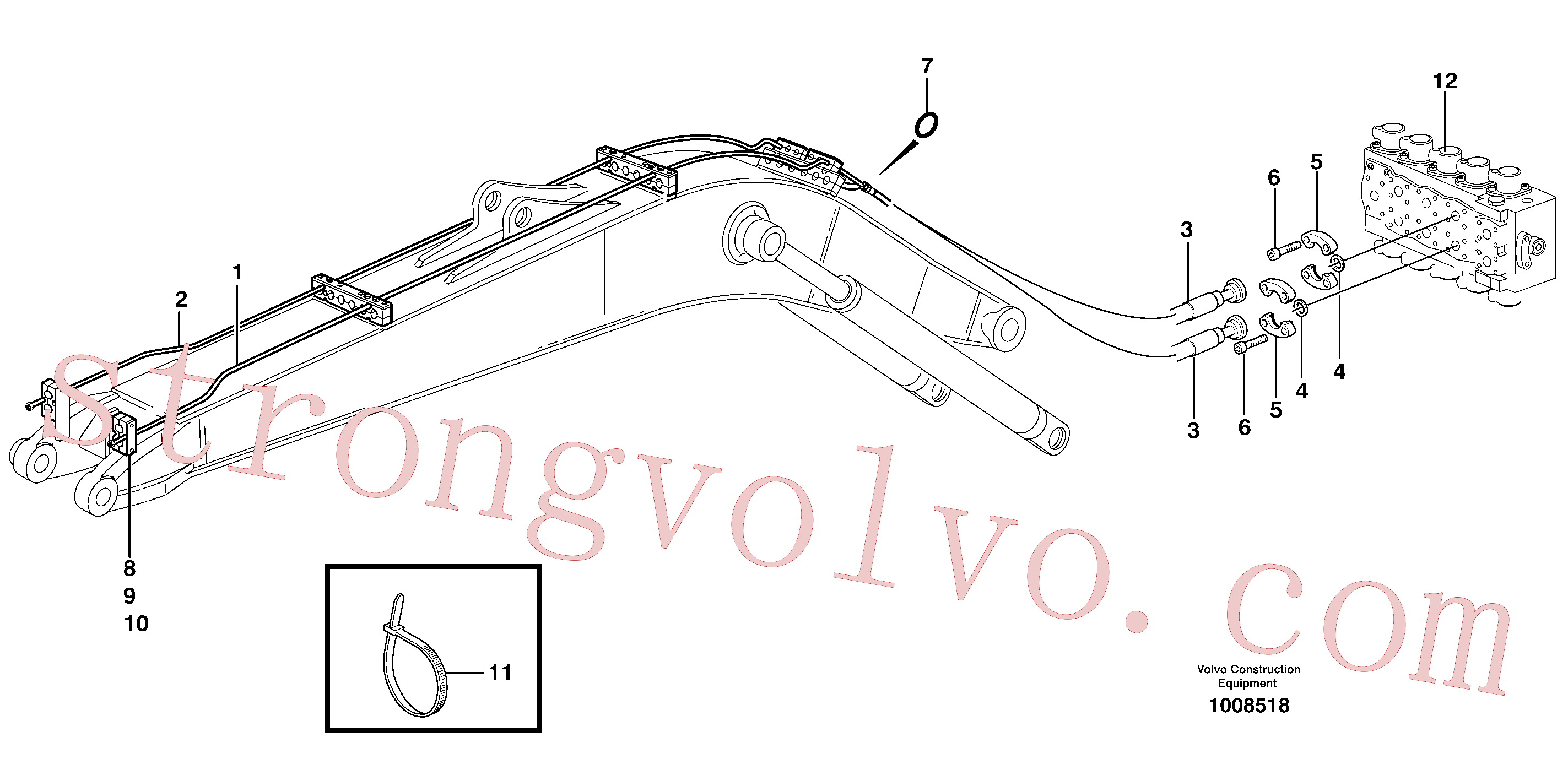 Volvo Montagem VOE14371071 Clipe Acessórios