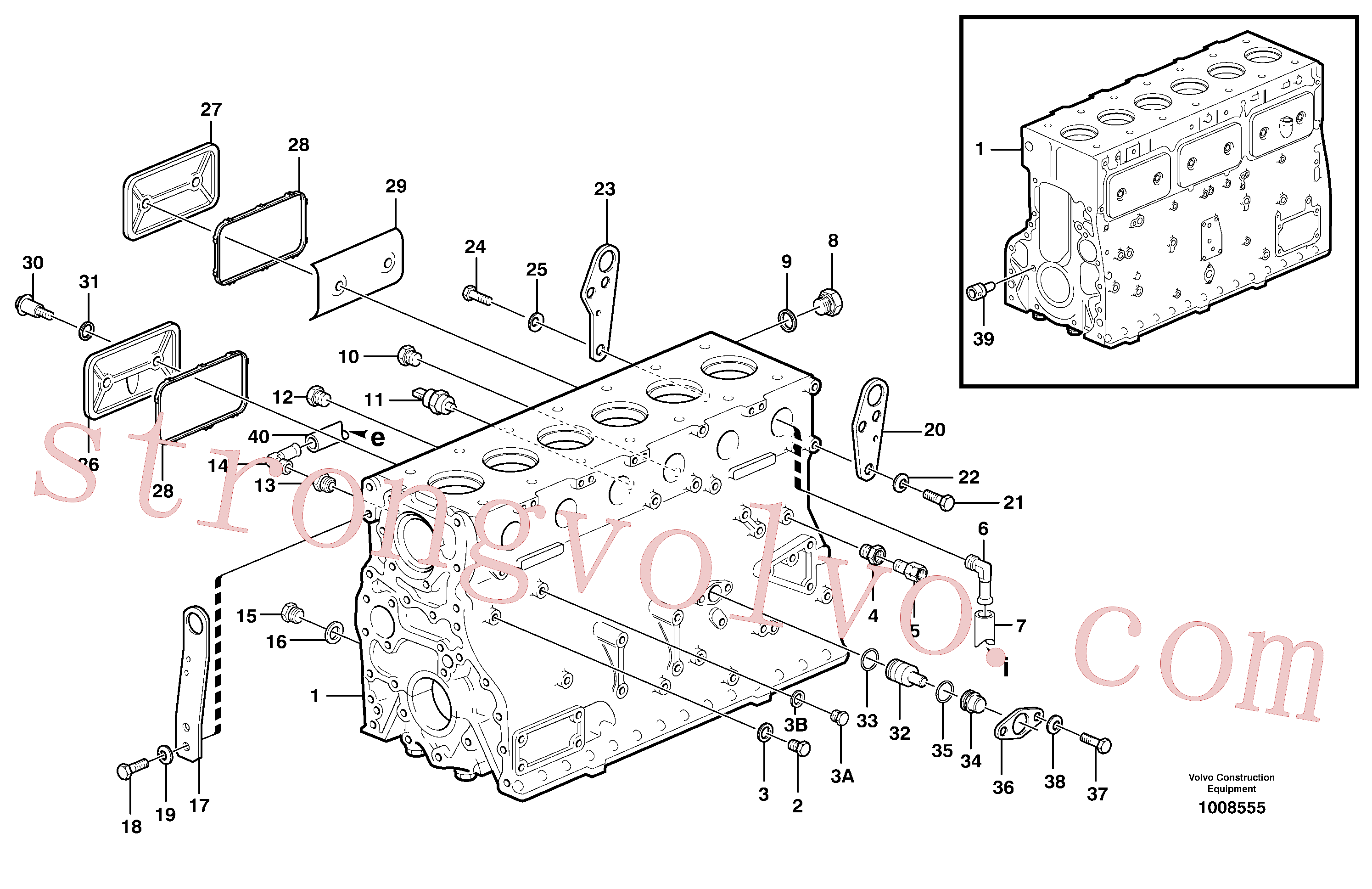 VOE947814 Volvo Bloco do motor(1008555 Montagem)