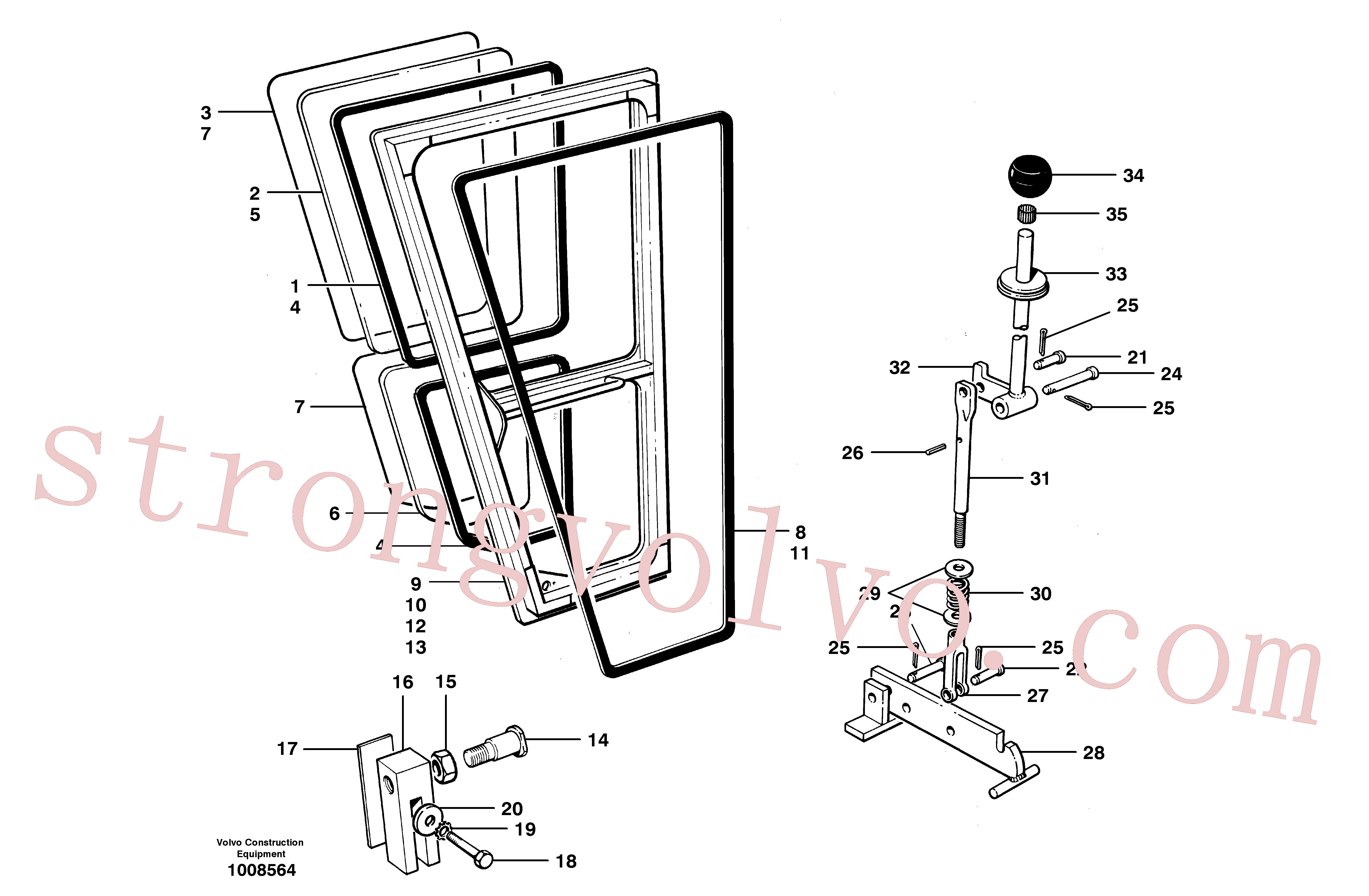 CH50A-0410ZI Volvo Portas e fecho(1008564 Montagem)