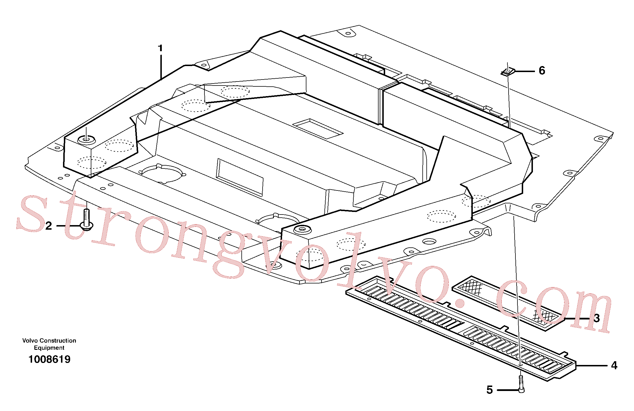 VOE972409 Volvo Condutas de ar(1008619 Montagem)