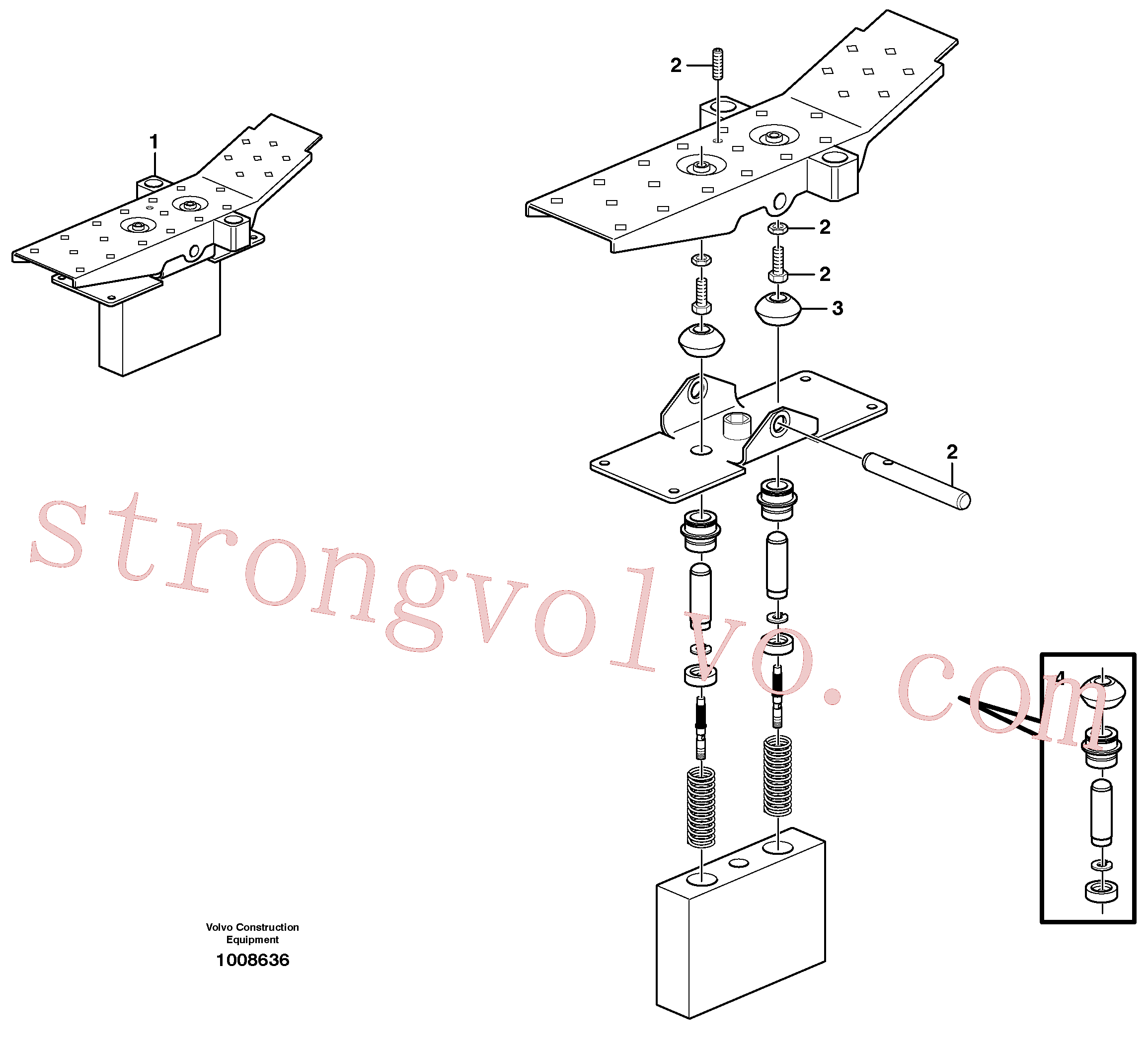 PJ7413929 Volvo Pedal(1008636 Montagem)