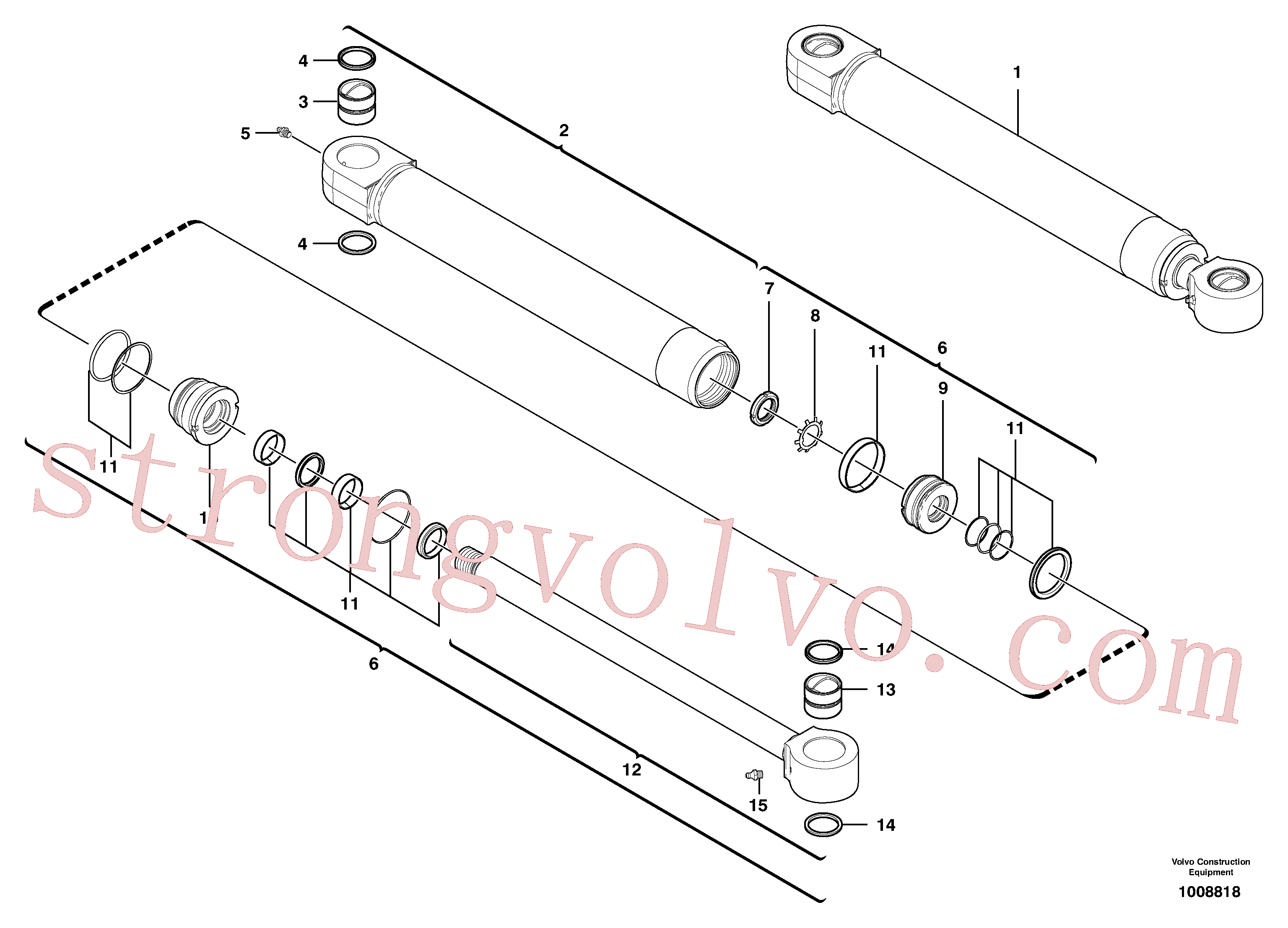 VOE11710856 Tubo Volvo escavadeira