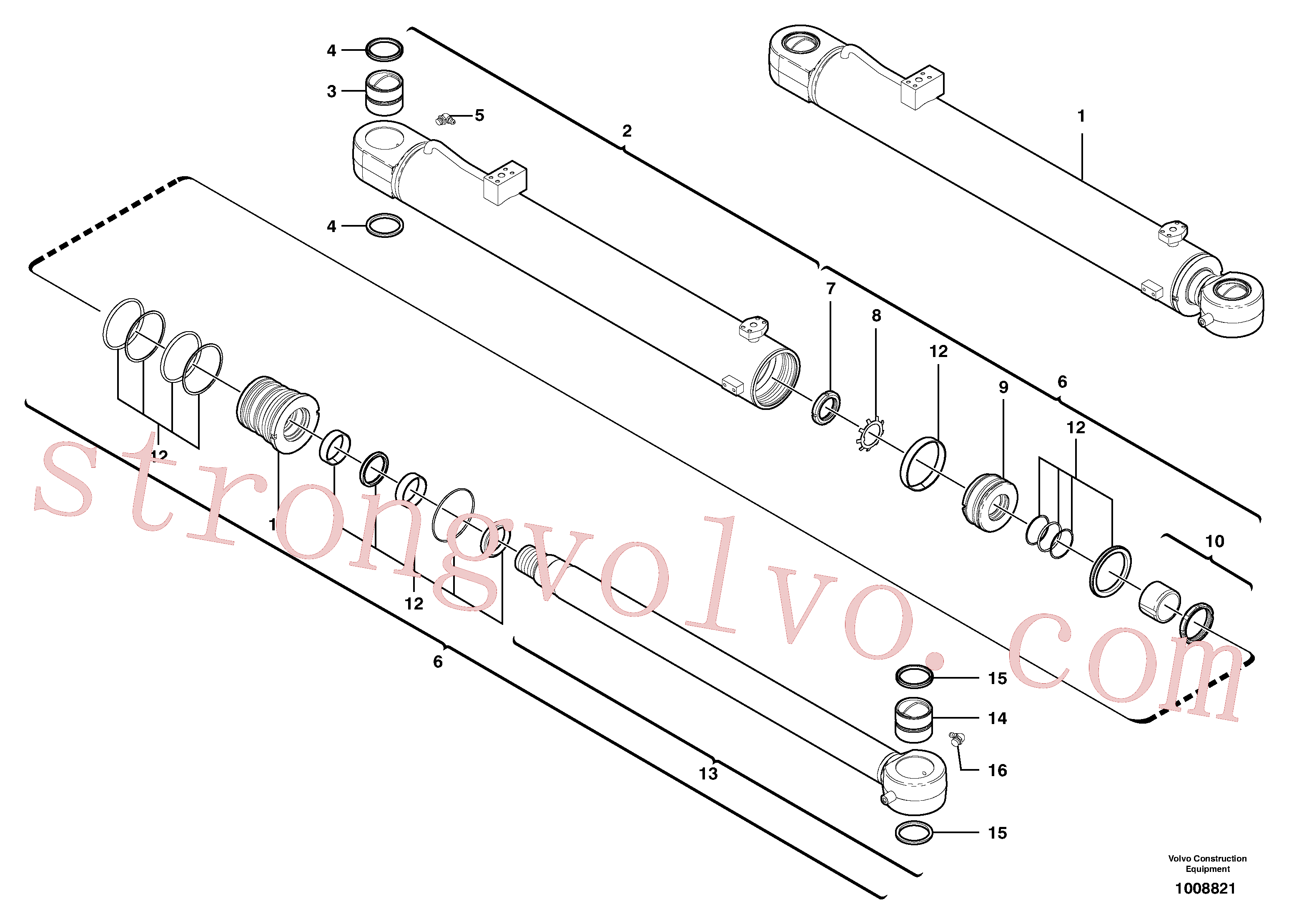 Atacado VOE11710838 Tubo Volvo escavadeira