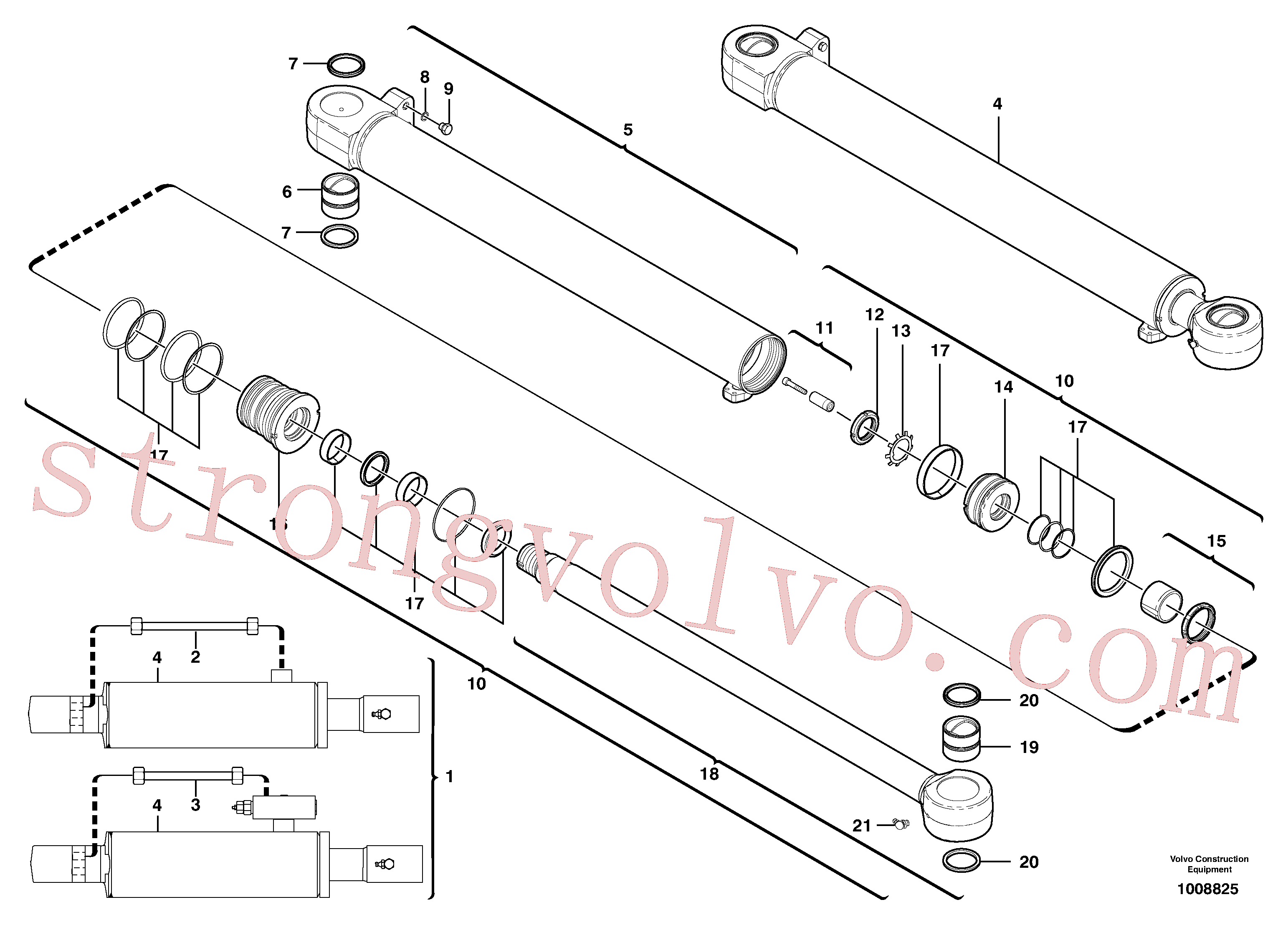 Atacado VOE11710693 Jogo Volvo escavadeira