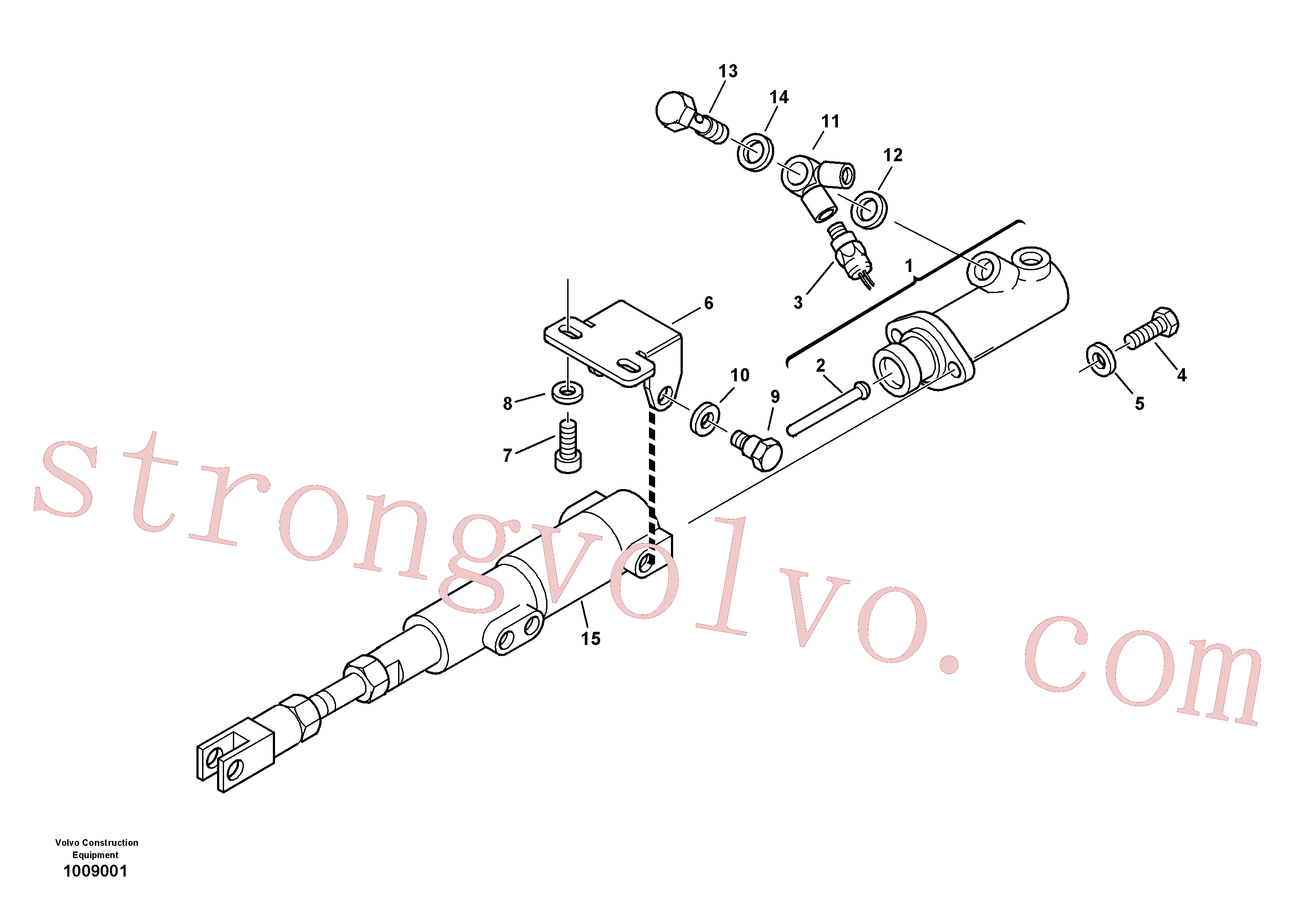 ZM2812007 Volvo Cilindro de travão(1009001 Montagem)