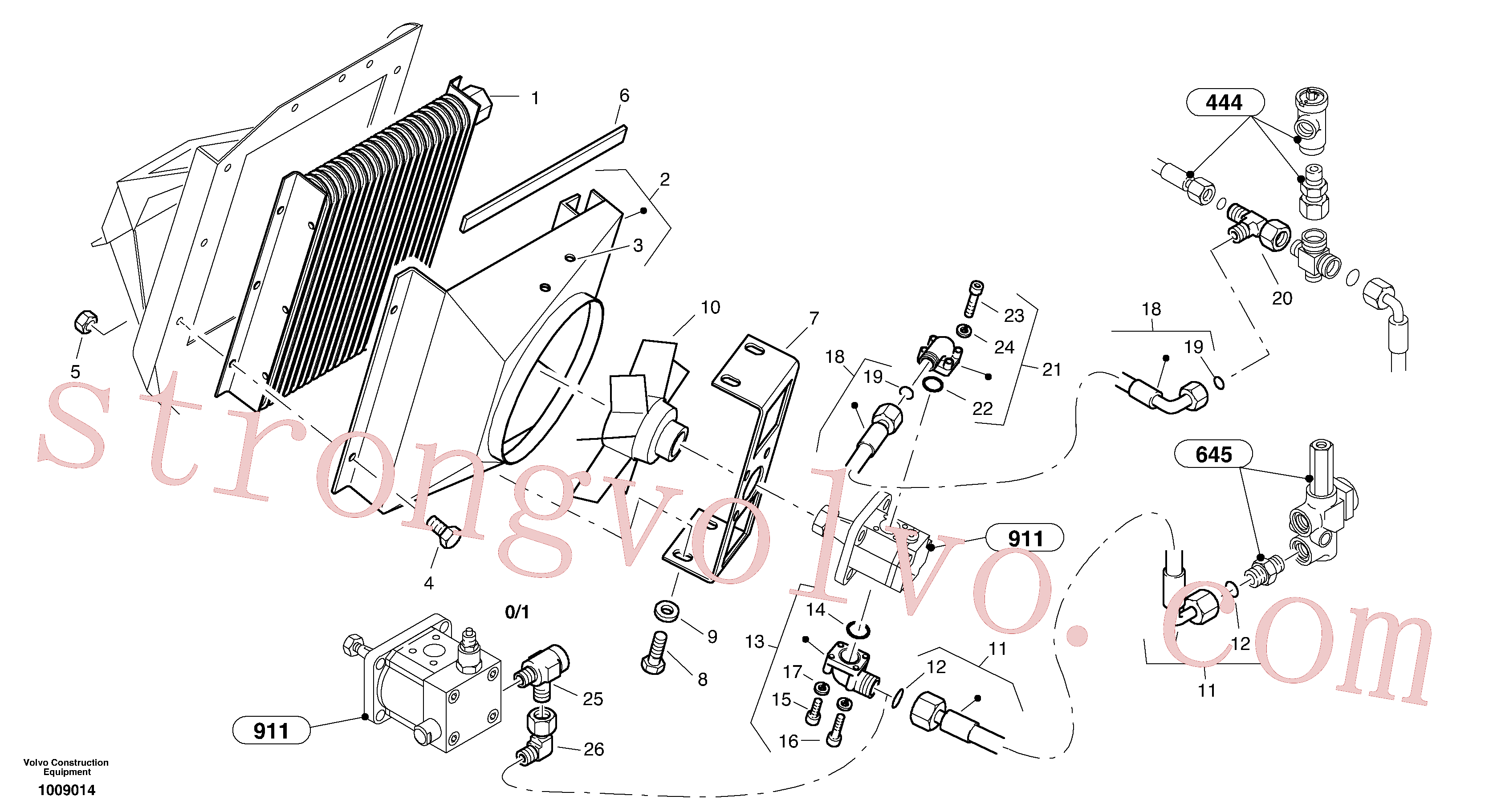 Volvo Acessórios para escavadeira VOE11305752 Mangueira completa Acessórios